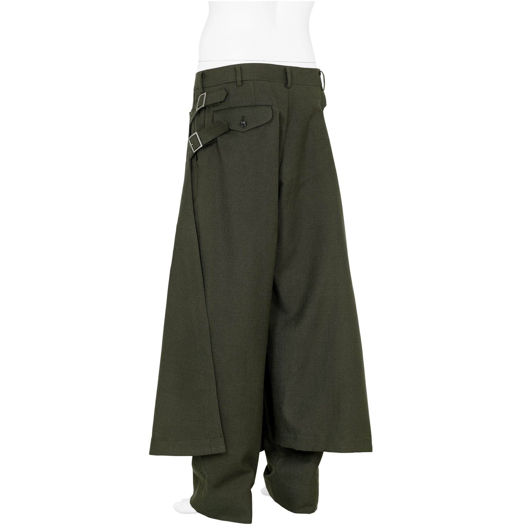 WRAP PANTS GREEN GREY