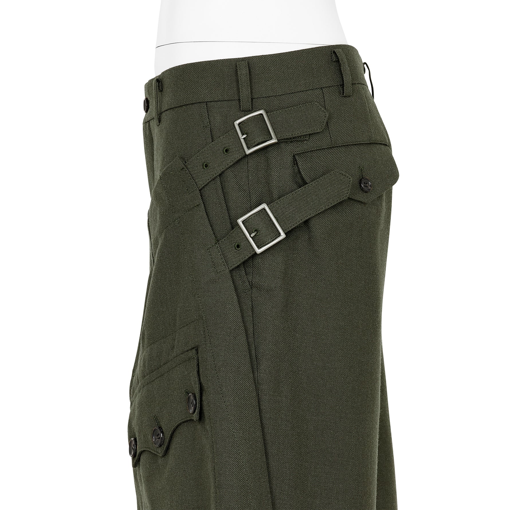 WRAP PANTS GREEN GREY