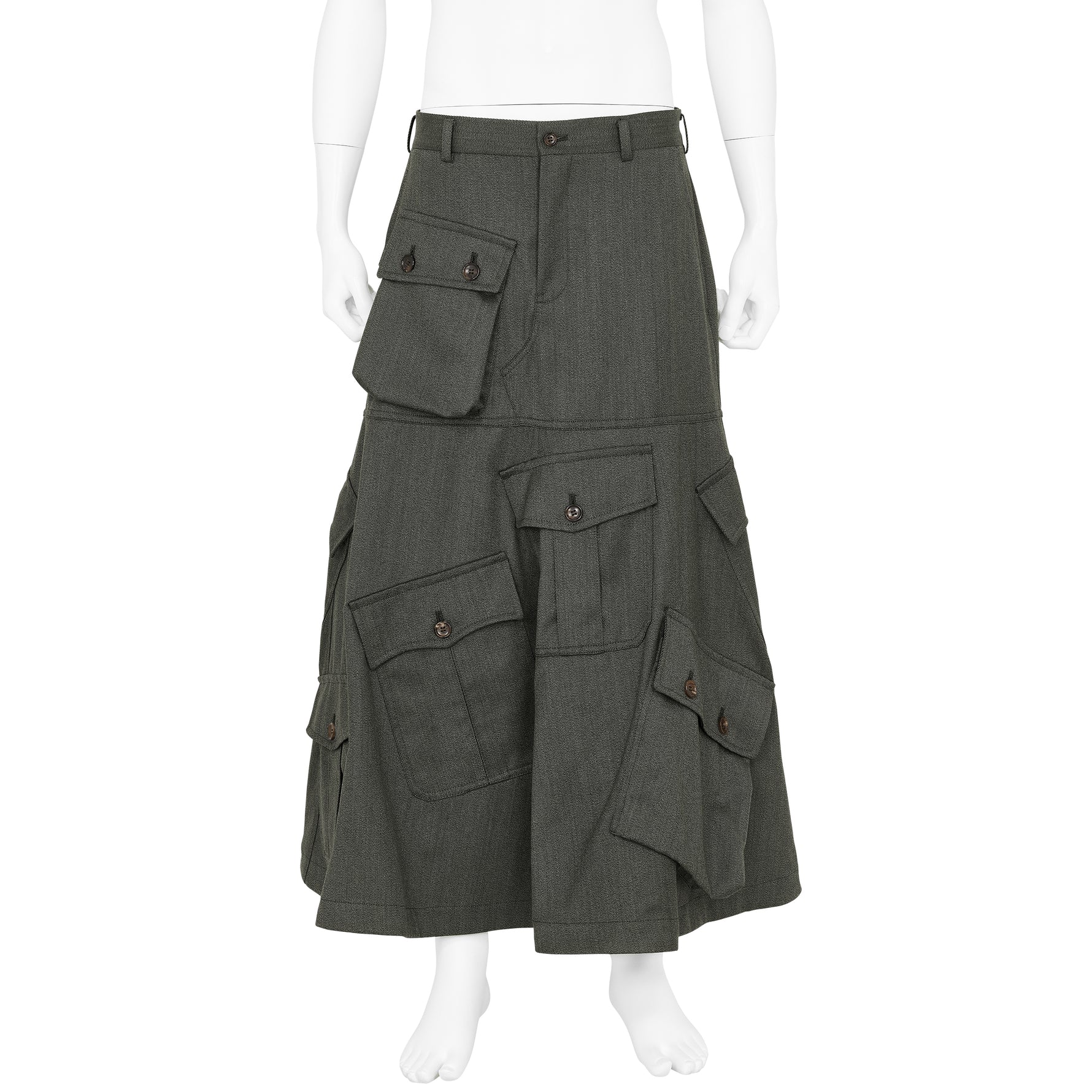 SKIRT WITH POCKET GREY