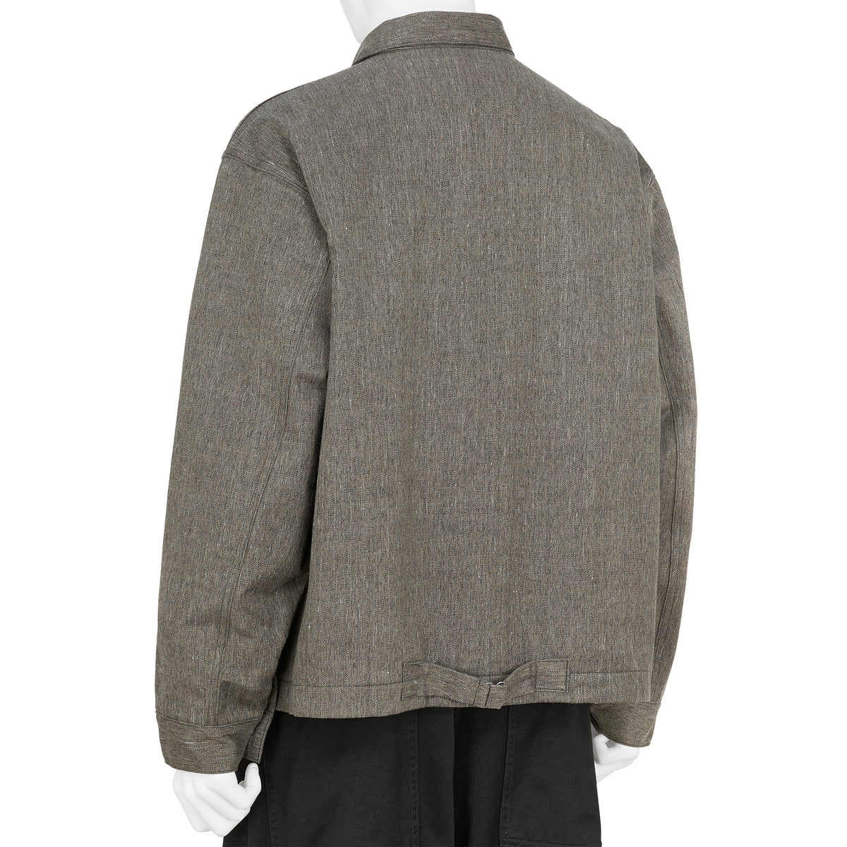 LOT.303 COVERALL JACKET WITH BLANKET LINING MELANGE CHARCOAL