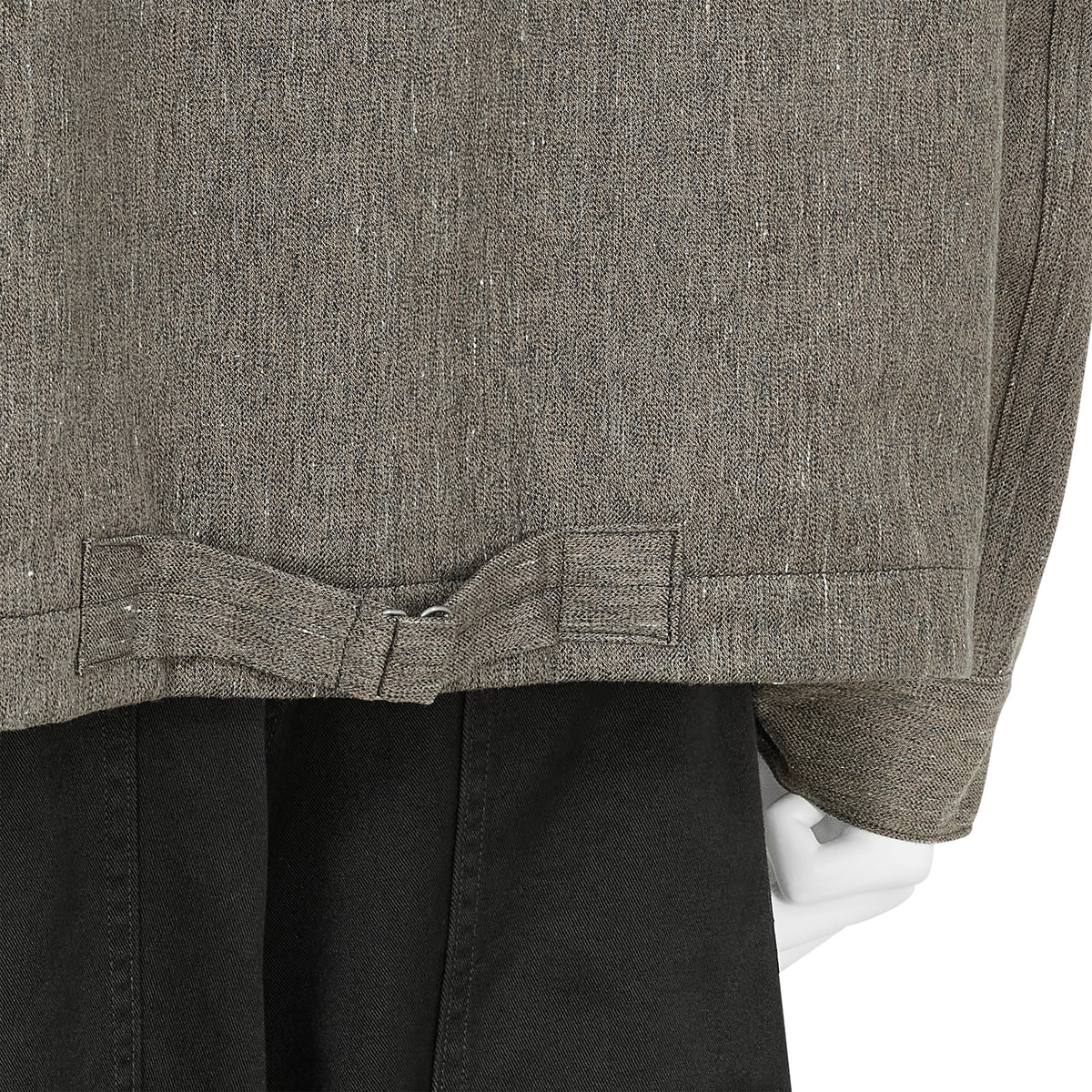 LOT.303 COVERALL JACKET WITH BLANKET LINING MELANGE CHARCOAL