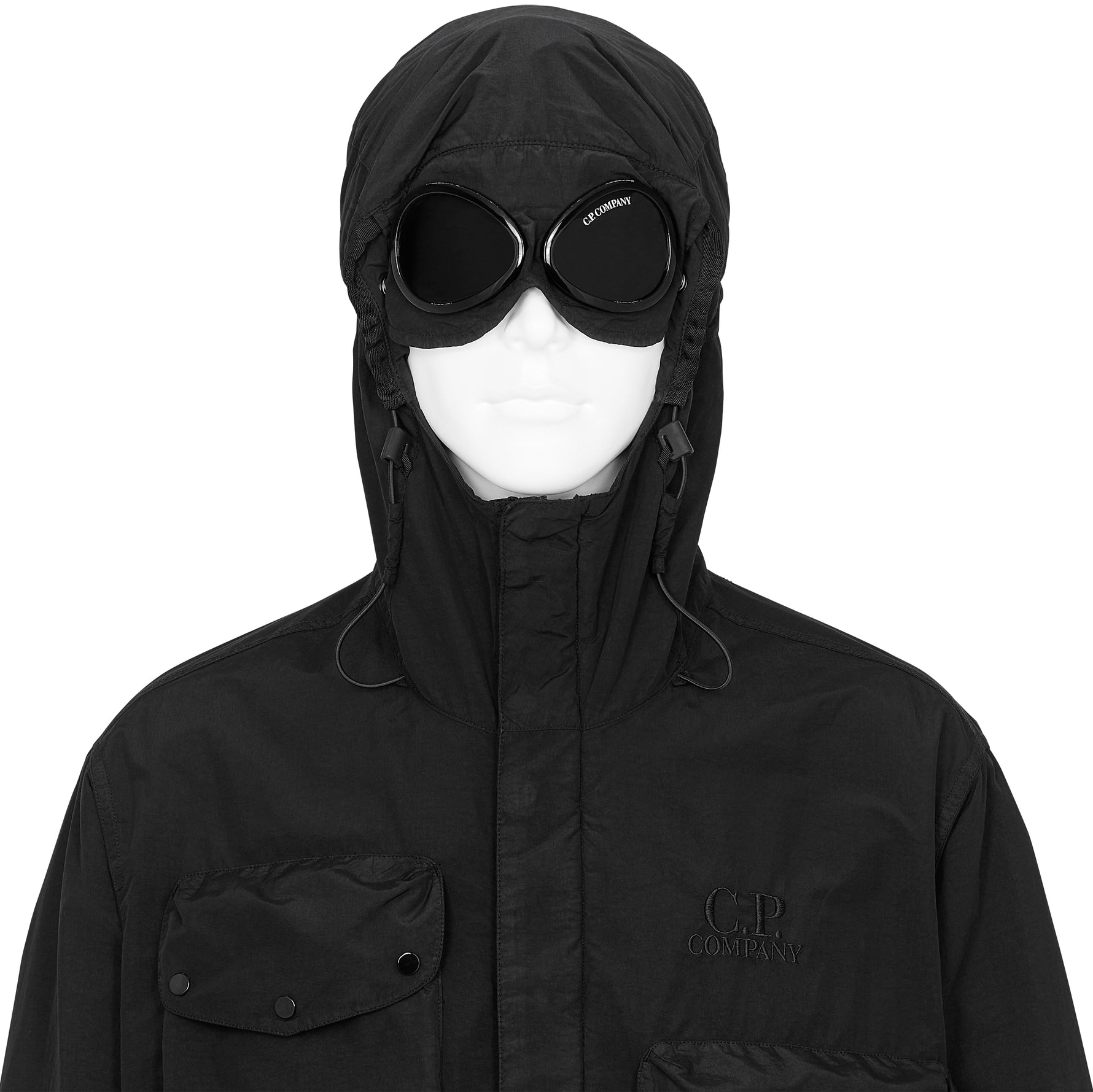 FLATT NYLON GOGGLE JACKET BLACK