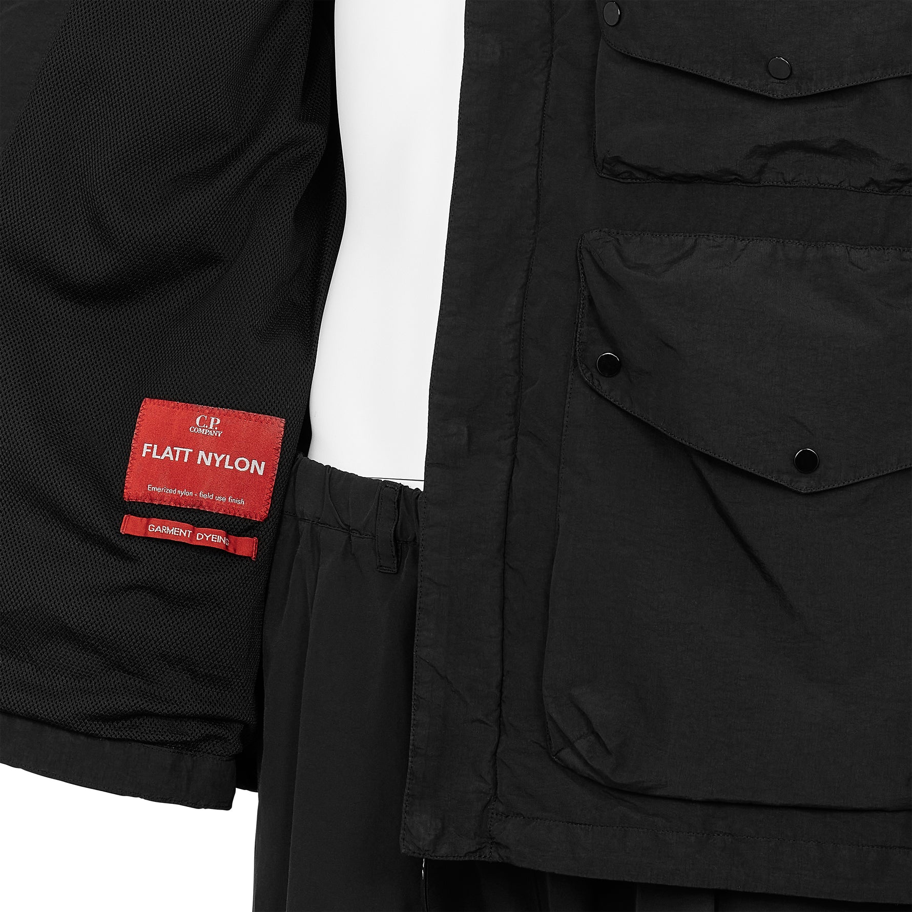 FLATT NYLON GOGGLE JACKET BLACK