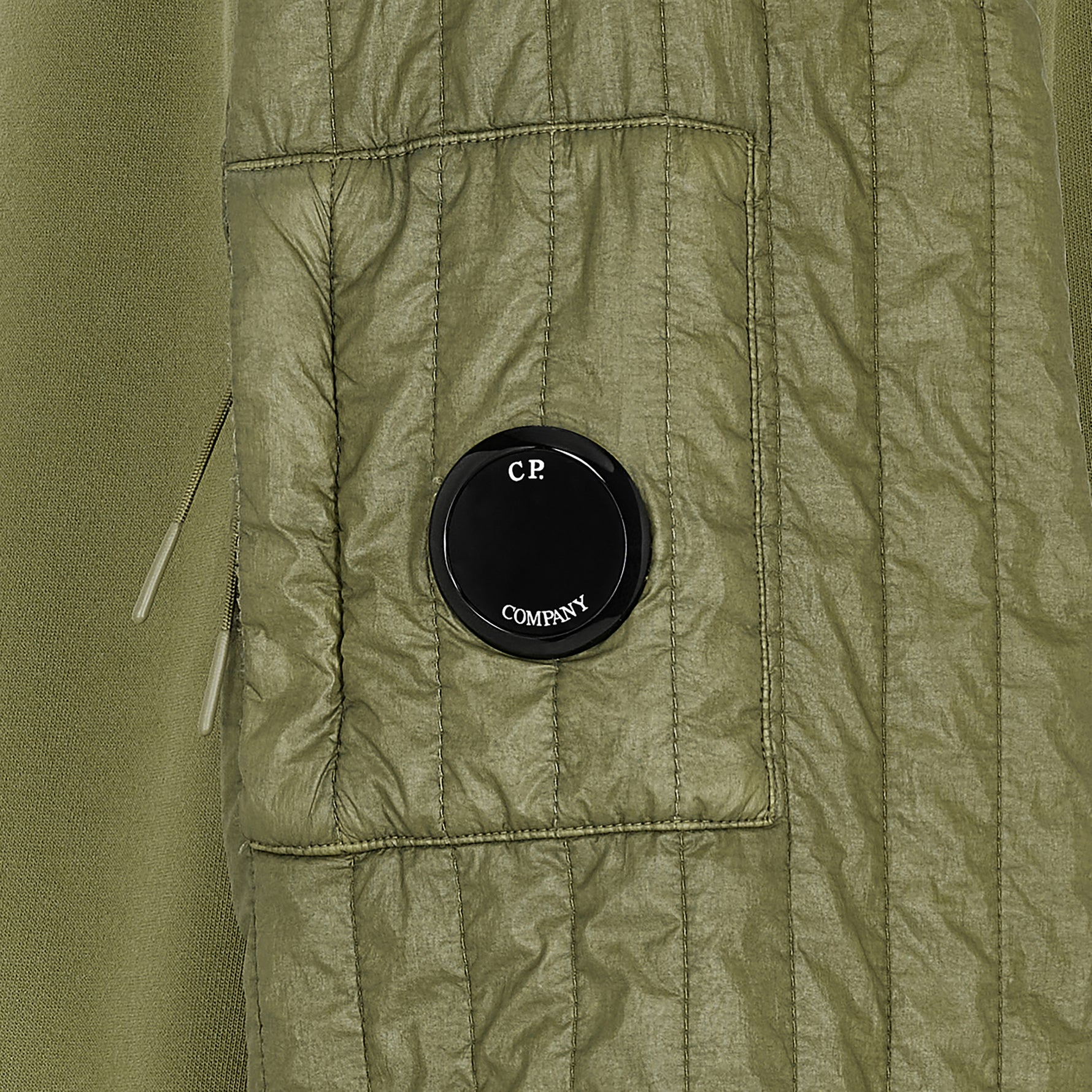 DIAGONAL RAISED FLEECE HALF ZIP SWEAT ELMWOOD GREEN