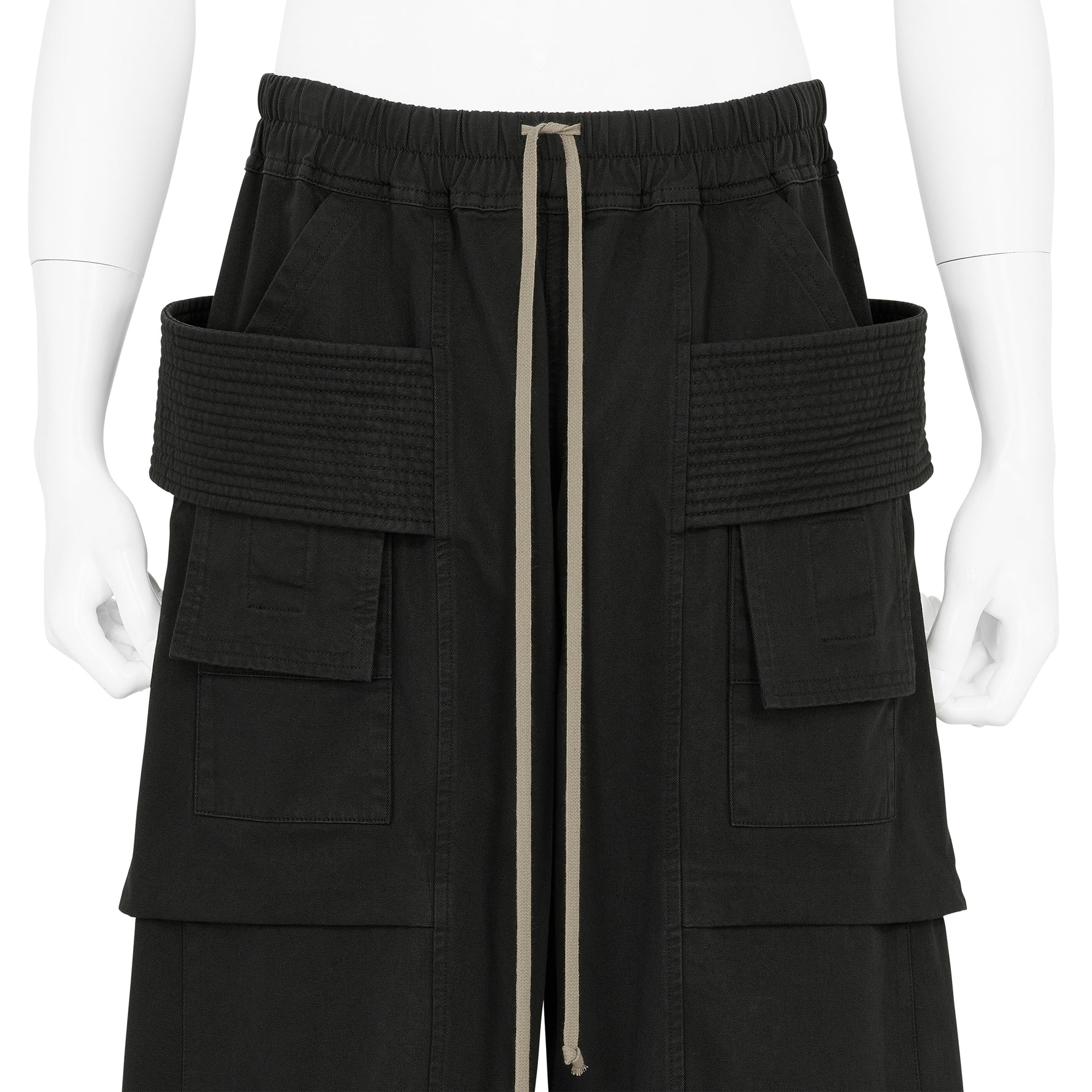 DRAWSTRINGS CREATCH WIDE CARGO PANT BLACK