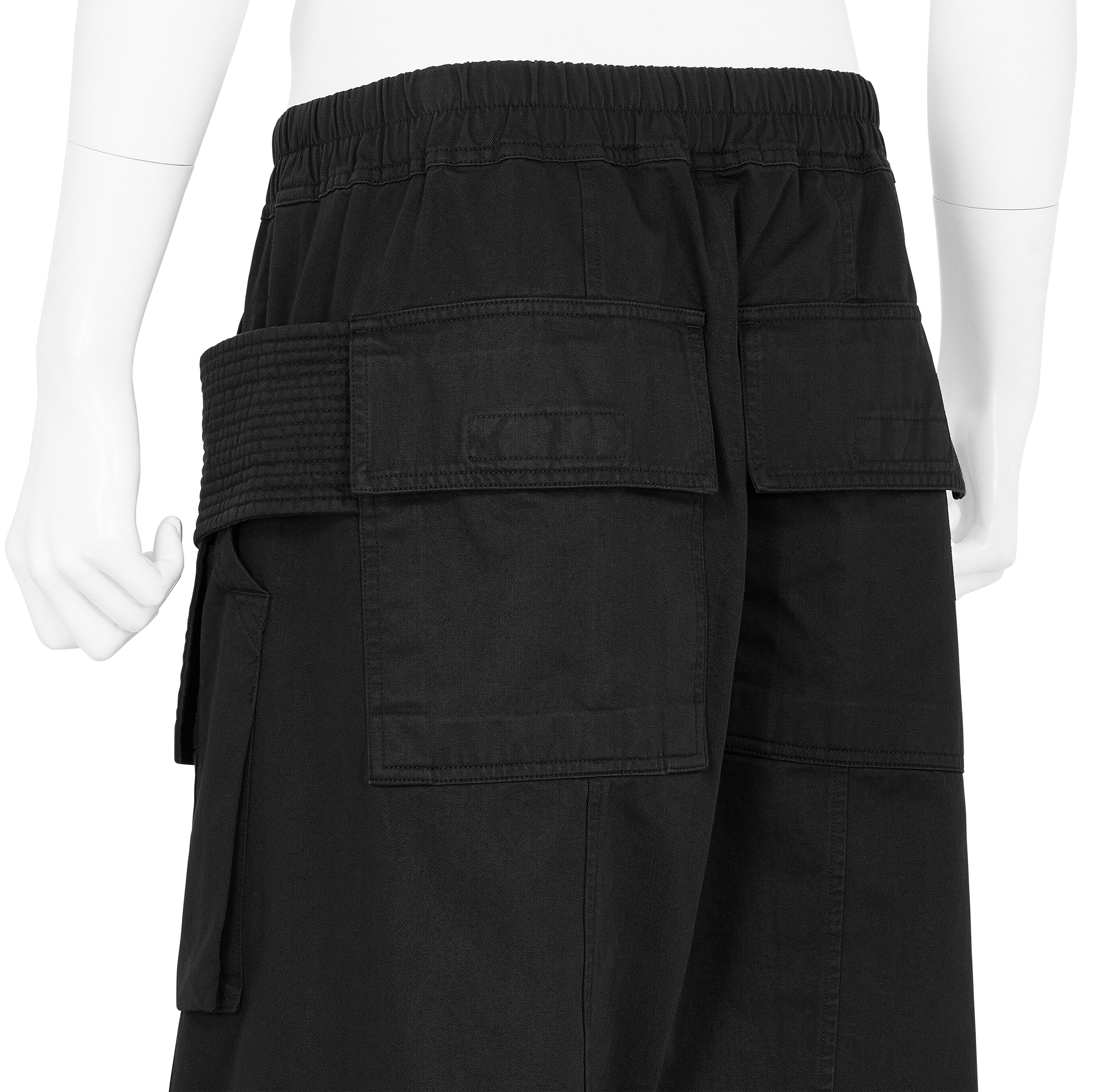 DRAWSTRINGS CREATCH WIDE CARGO PANT BLACK
