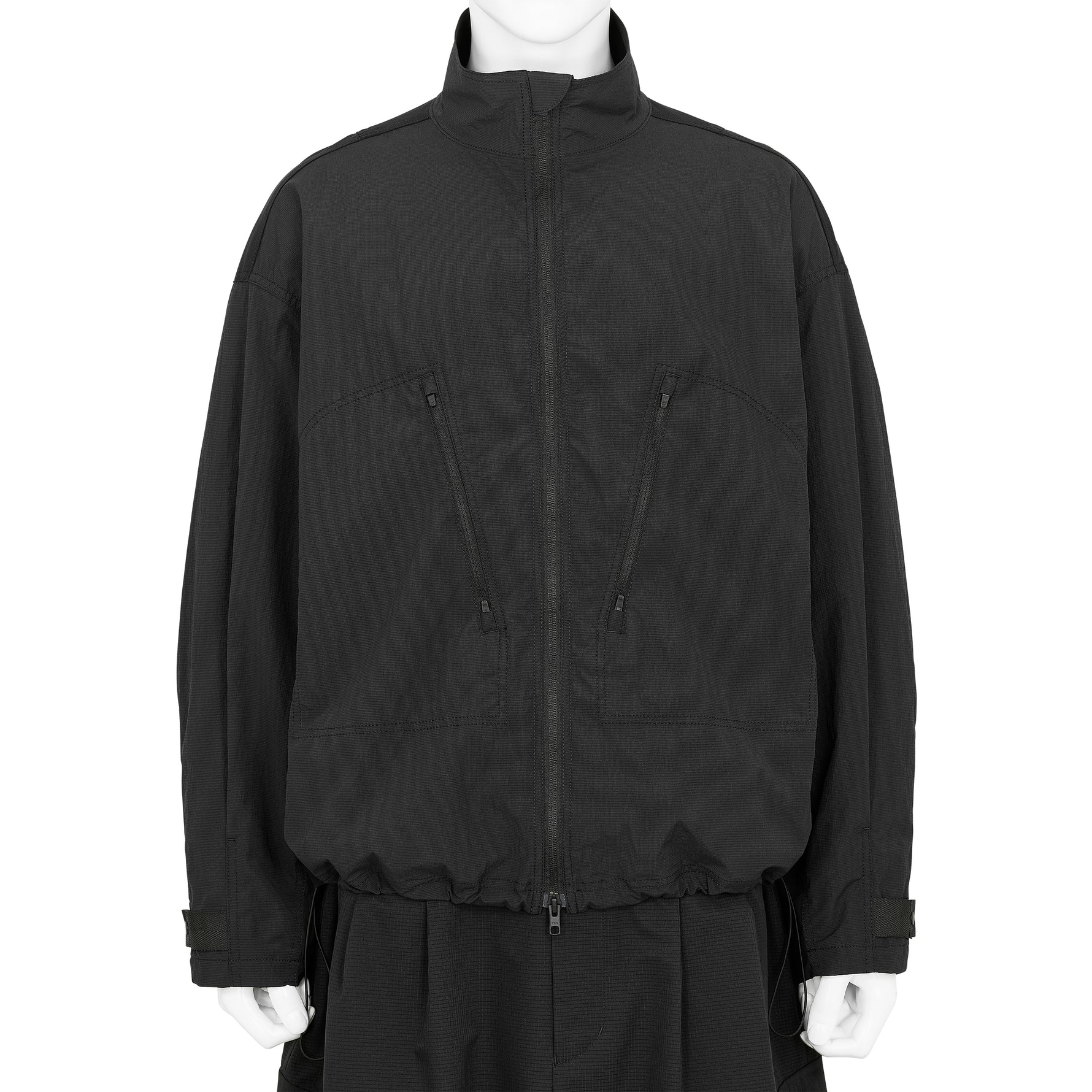 FUNCTIONAL STAND COLLAR BLOUSON BLACK