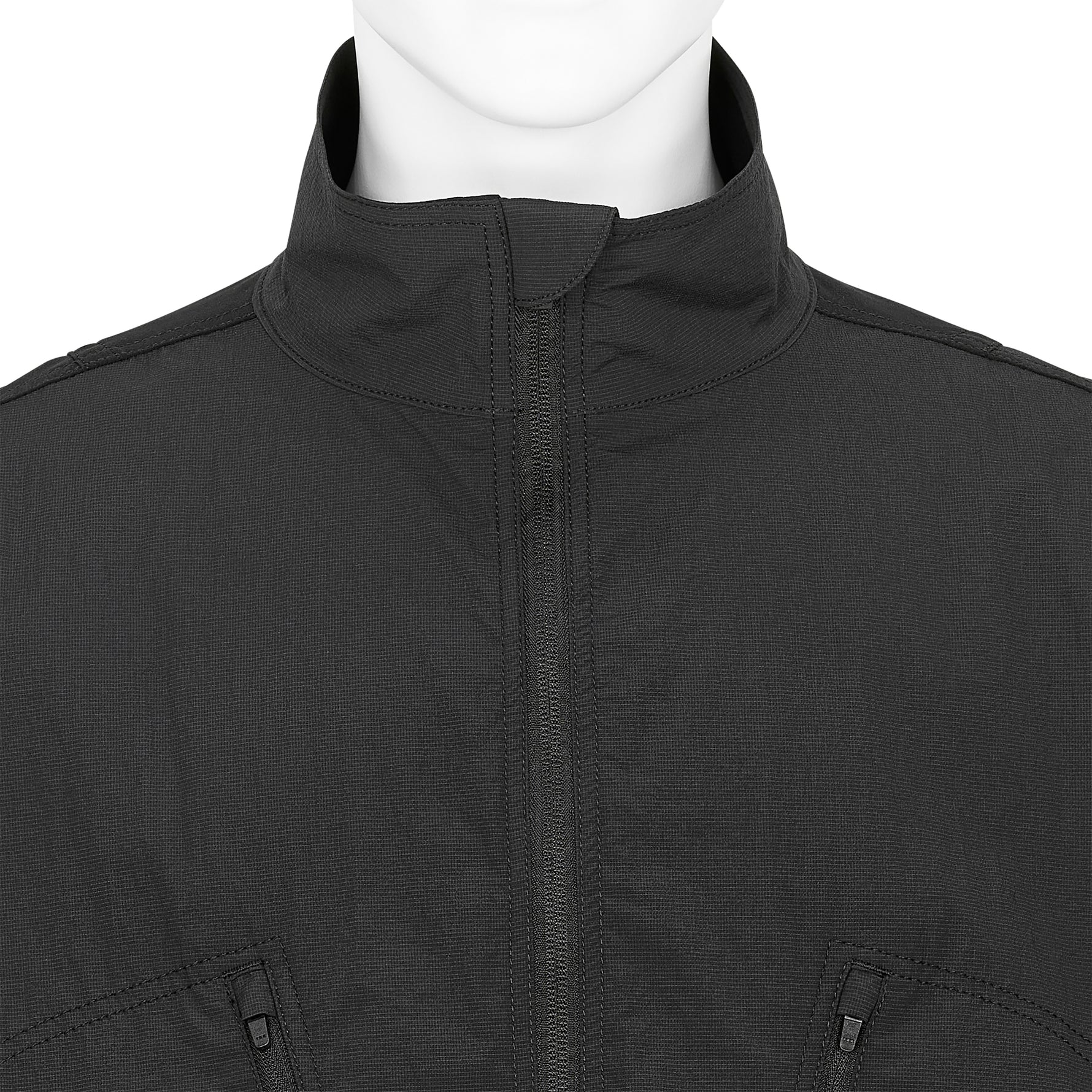 FUNCTIONAL STAND COLLAR BLOUSON BLACK