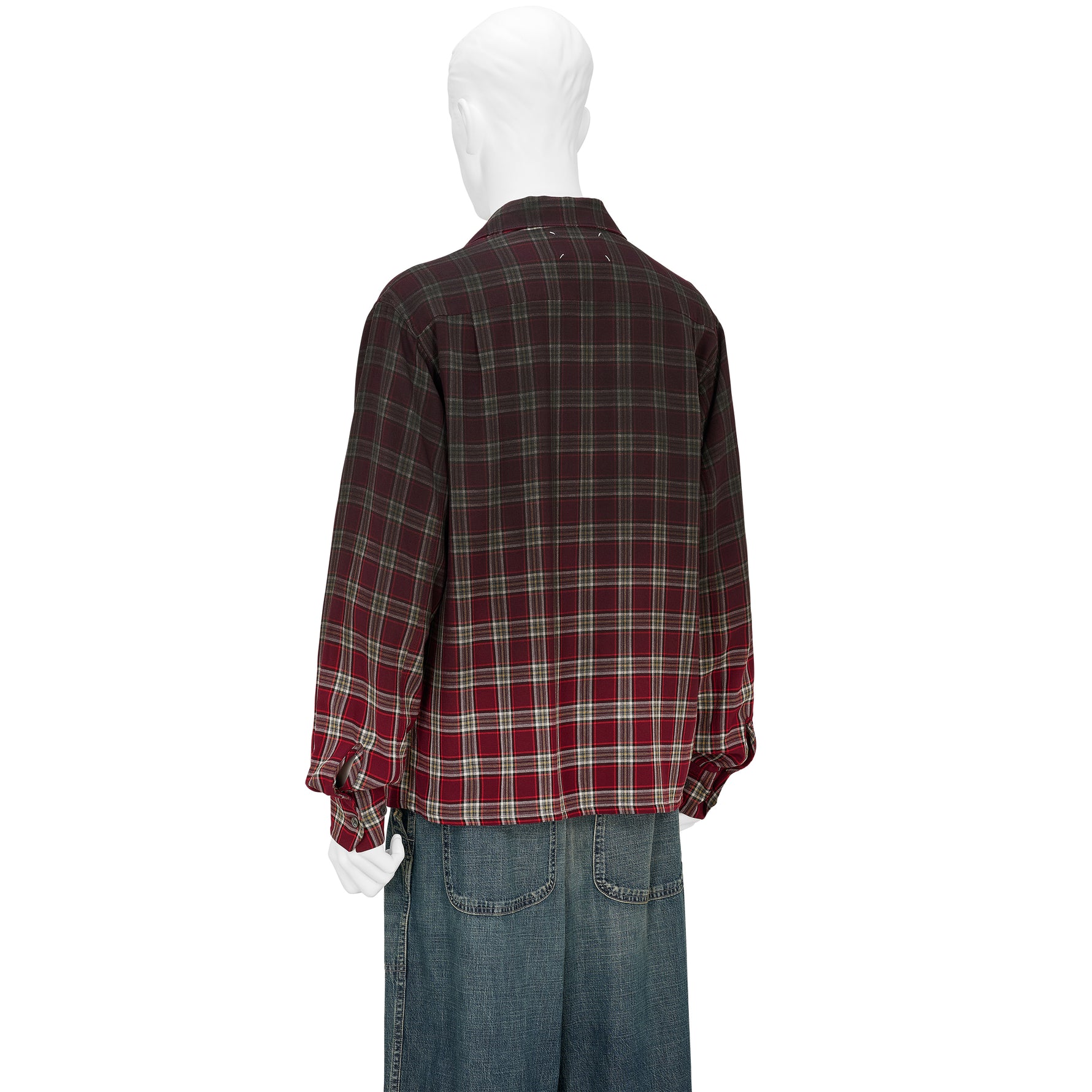 FADED CHECK SHIRT RED