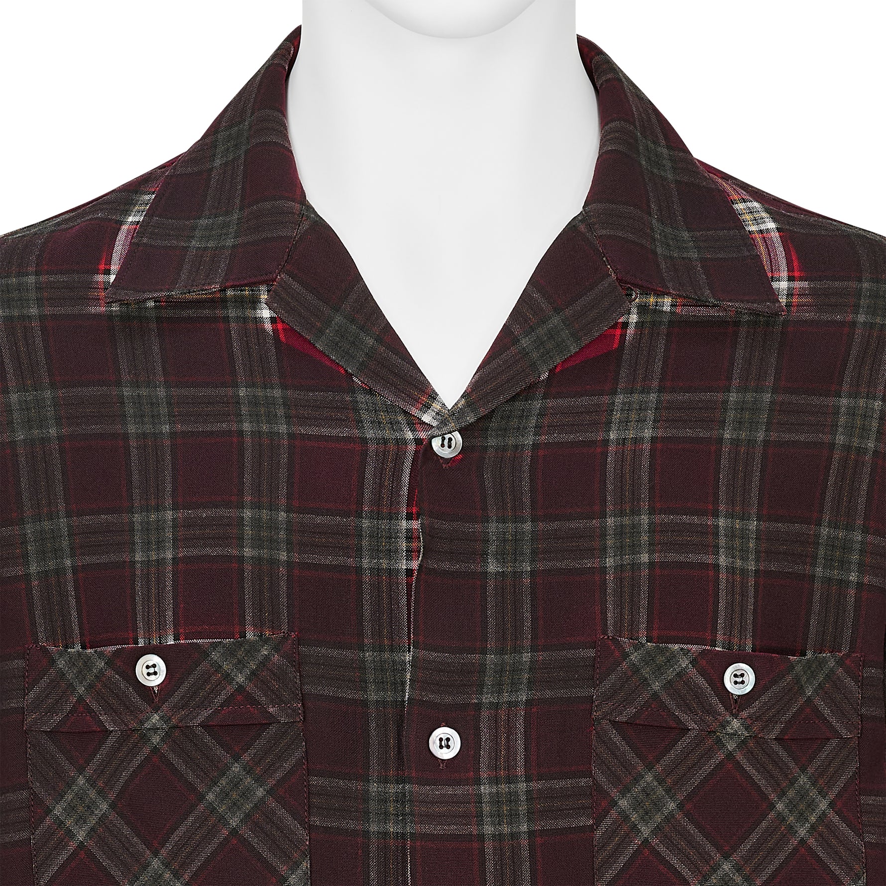 FADED CHECK SHIRT RED