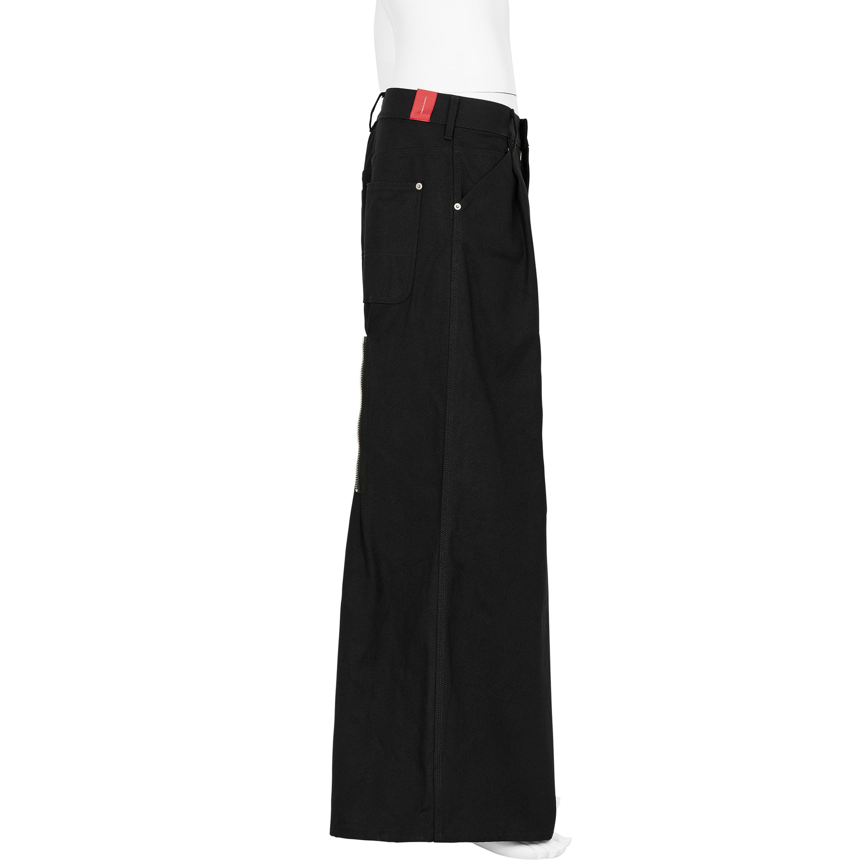 RED LABEL REVERSE BAGGY WORK PANTS BLACK
