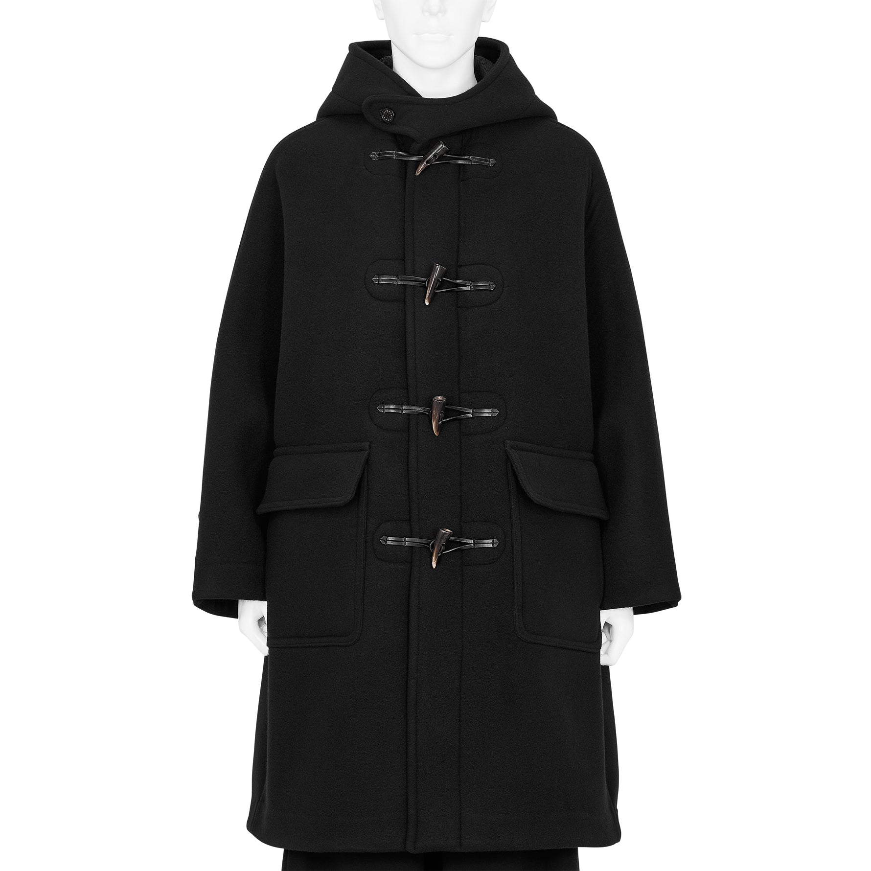 VINTAGE MODERN DUFFLE COAT BLACK