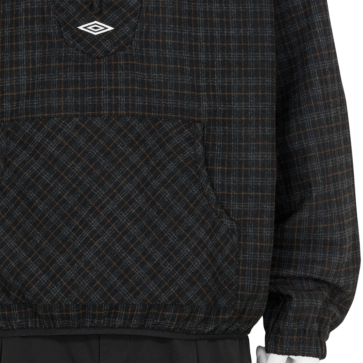 FLANNEL FUR ANORAK DARK BROWN
