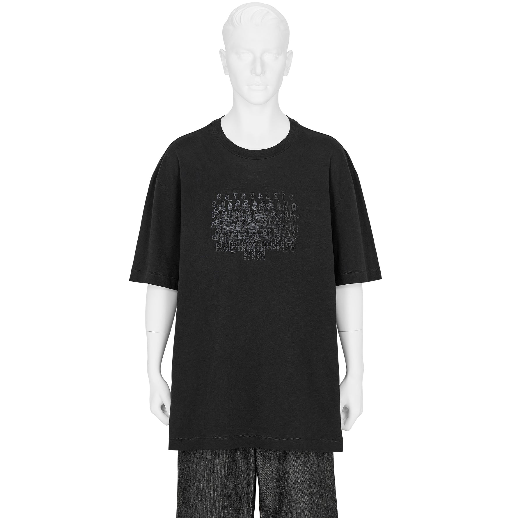 EMBROIDERY TEE SHIRT BLACK