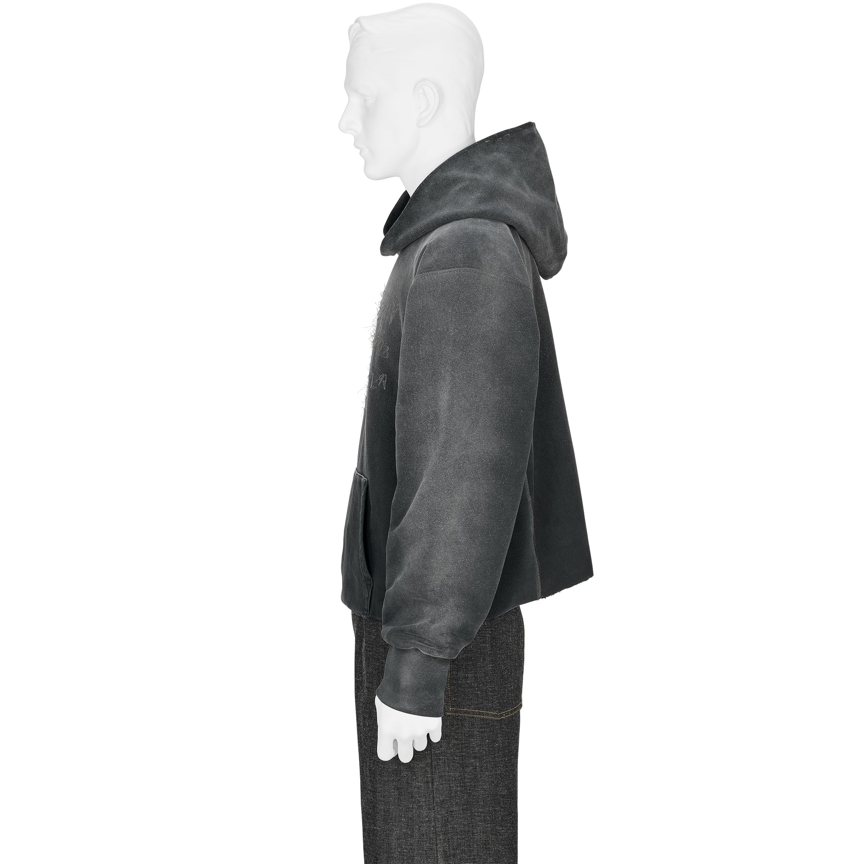 EMBROIDERY LOGO HOODY BLACK