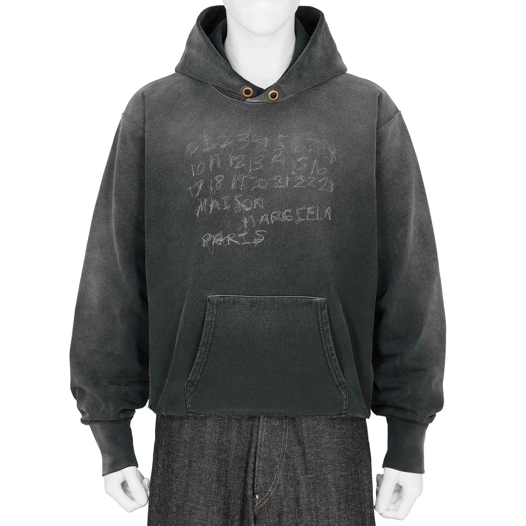 EMBROIDERY LOGO HOODY BLACK