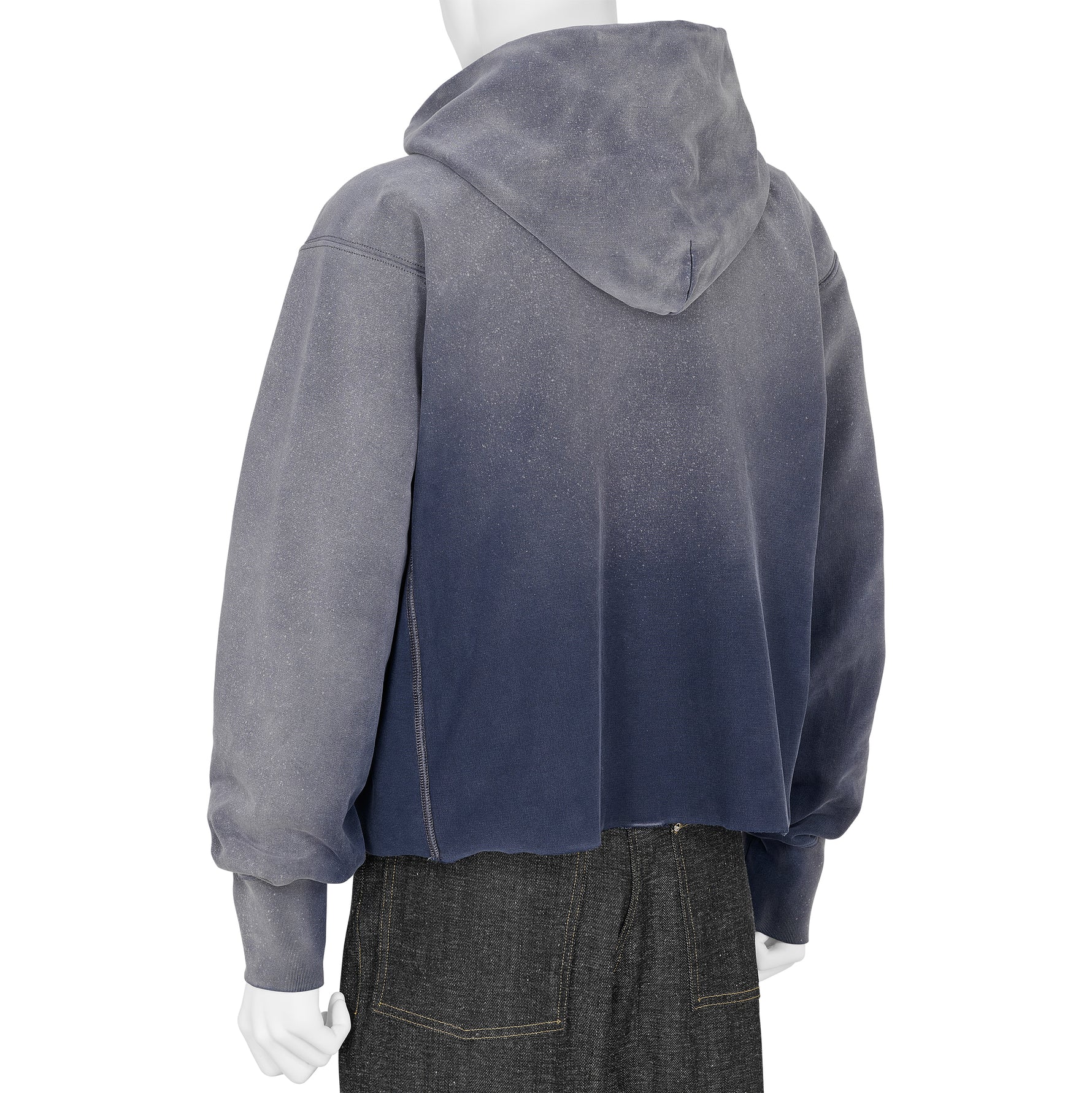 EMBROIDERY LOGO HOODY BLUE PURPLE