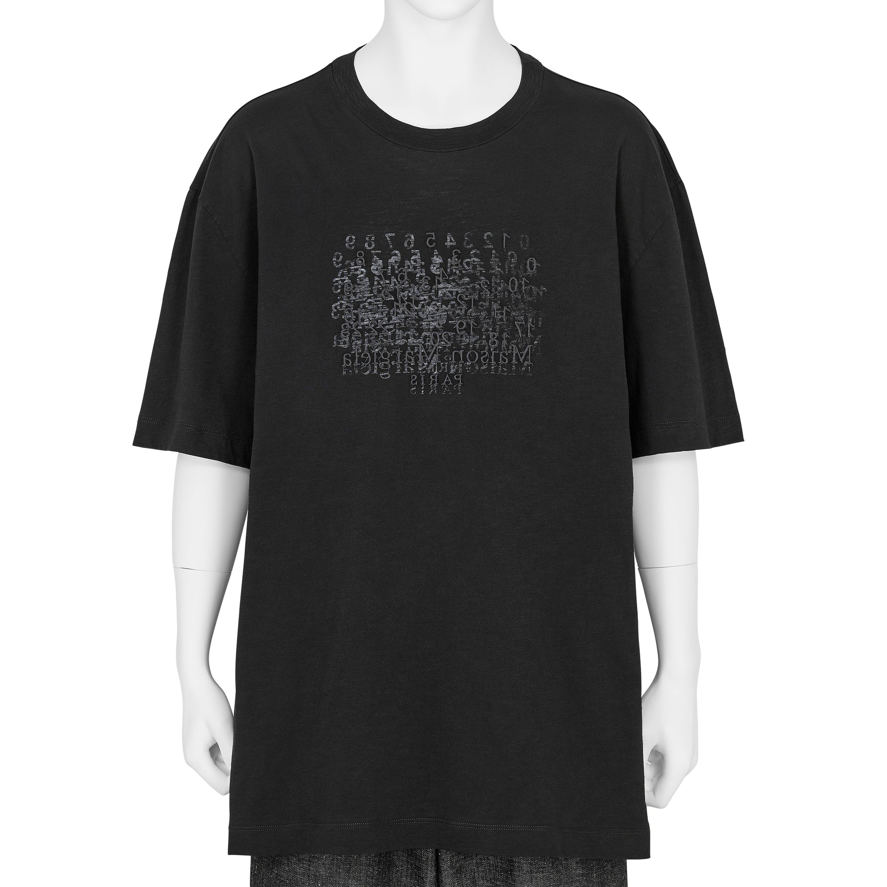 EMBROIDERY TEE SHIRT BLACK