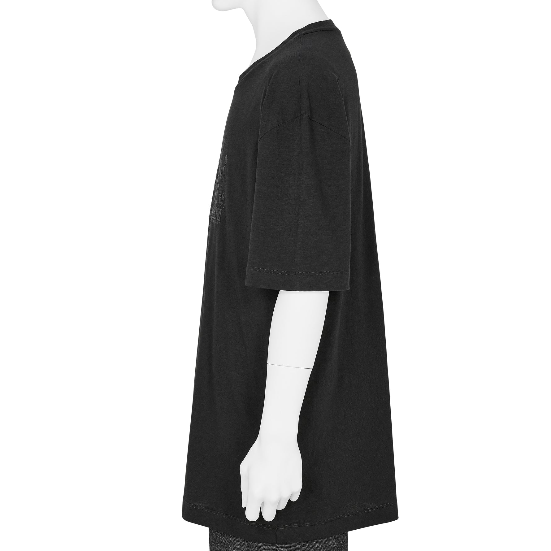 EMBROIDERY TEE SHIRT BLACK