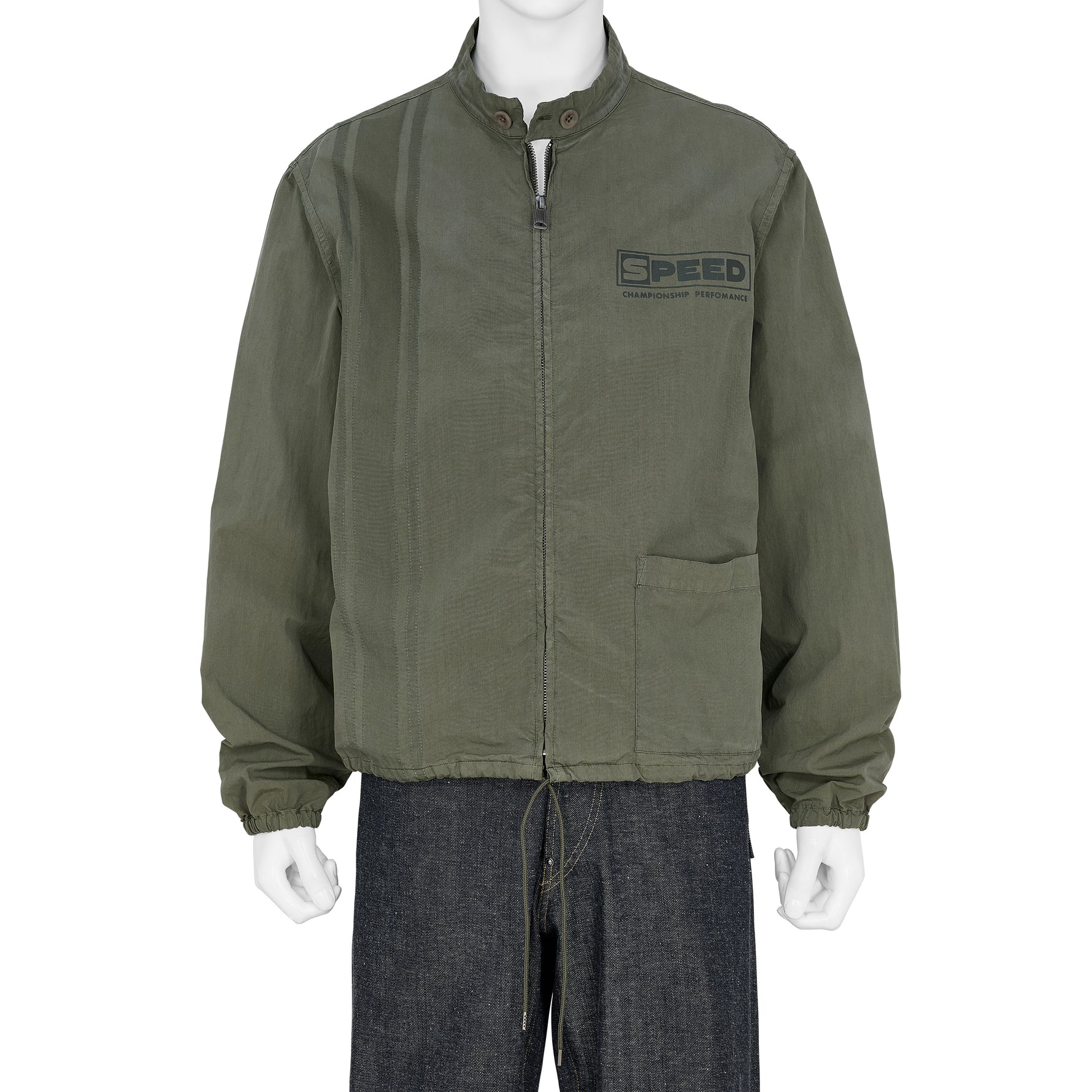 VINTAGE STYLE SPORTS WEAR JACKET KHAKI