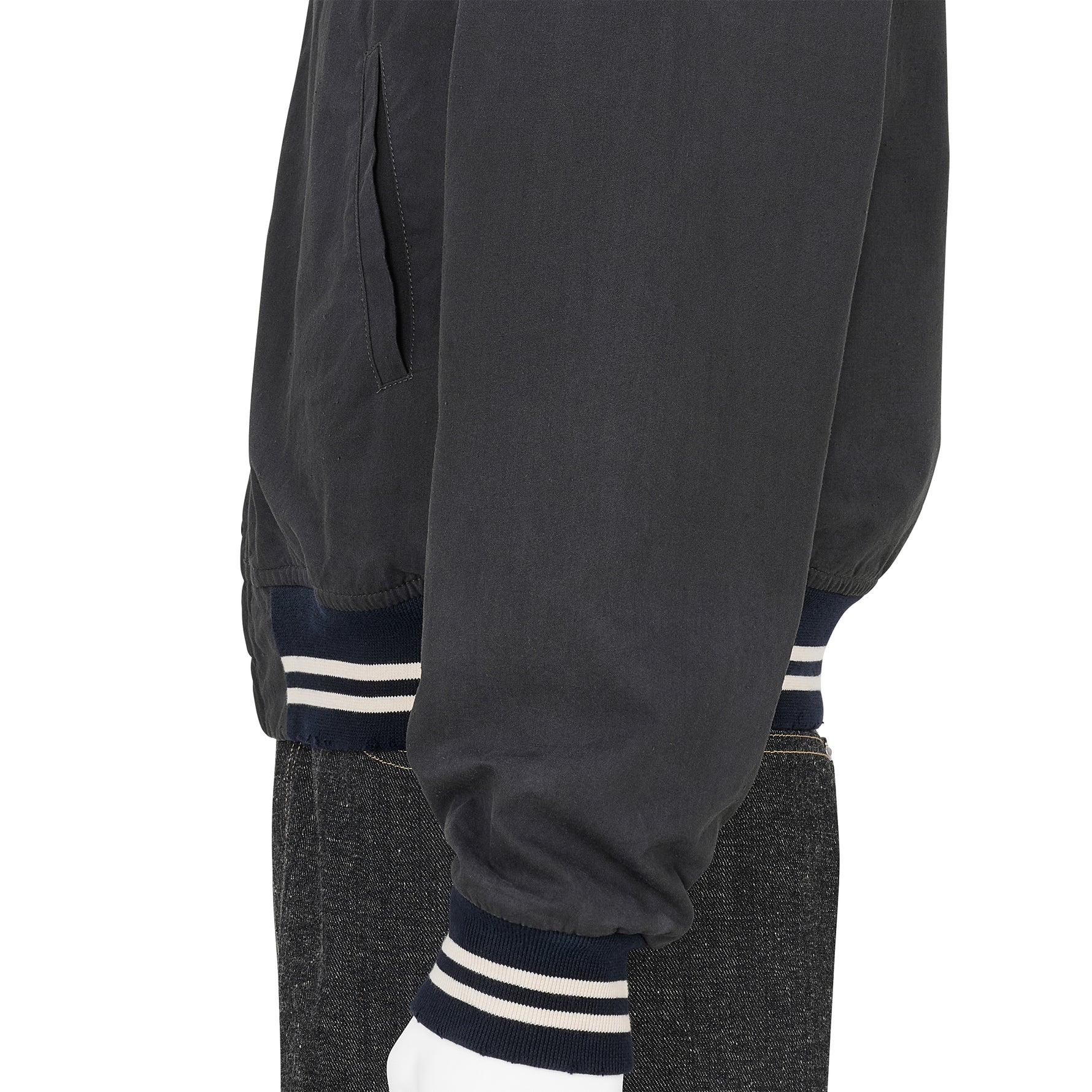 VIRSITY JACKET WASHED BLACK