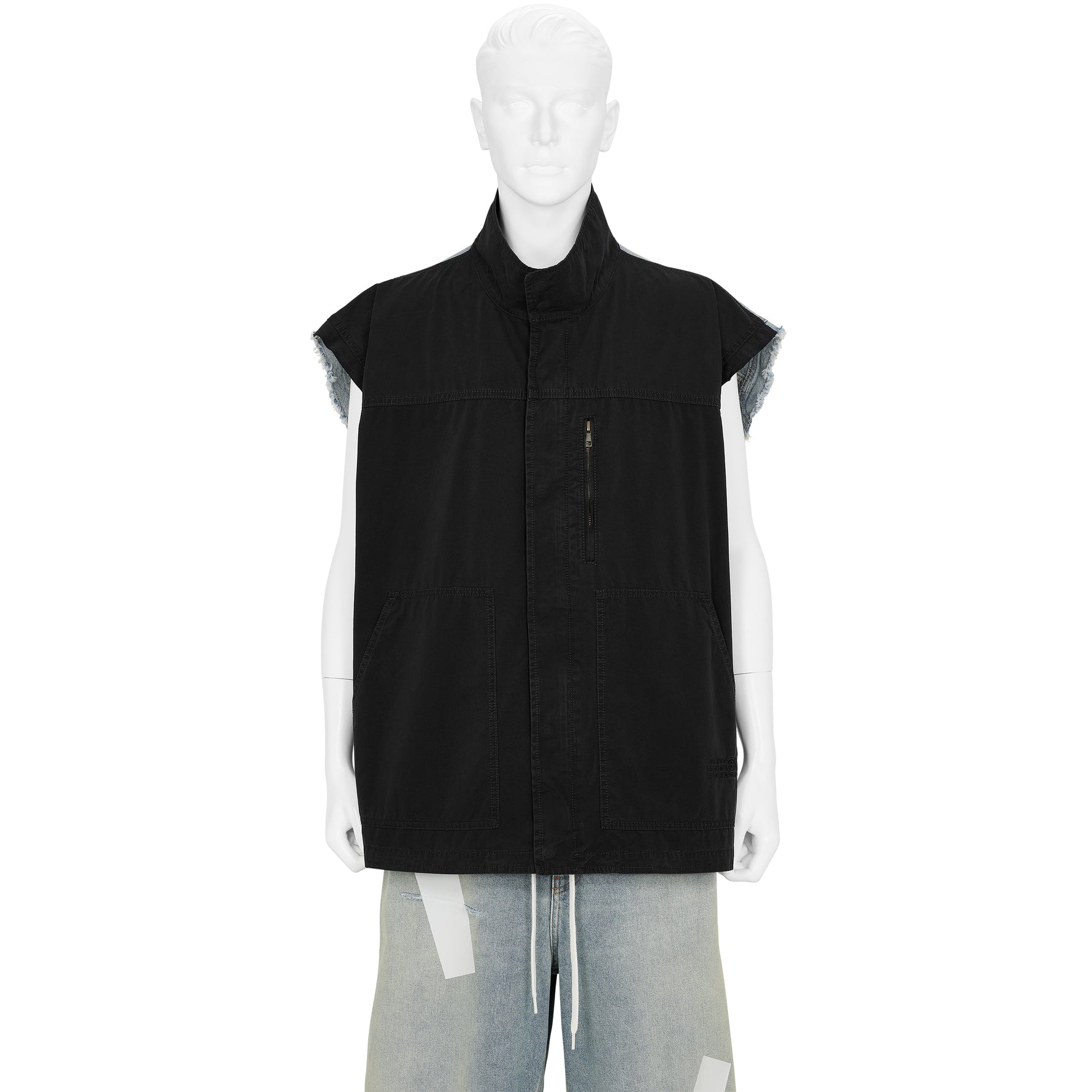 SLEEVELESS JACKET BLACK