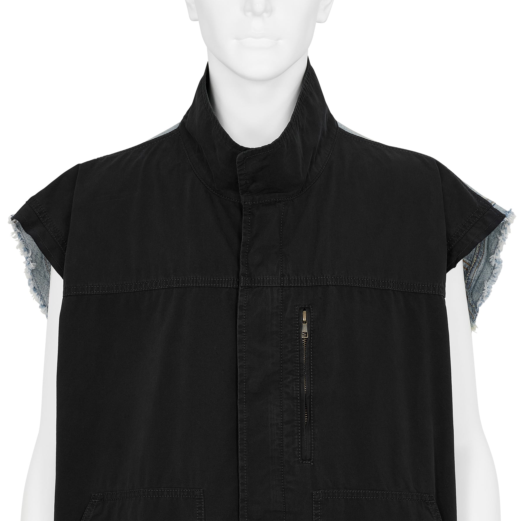 SLEEVELESS JACKET BLACK