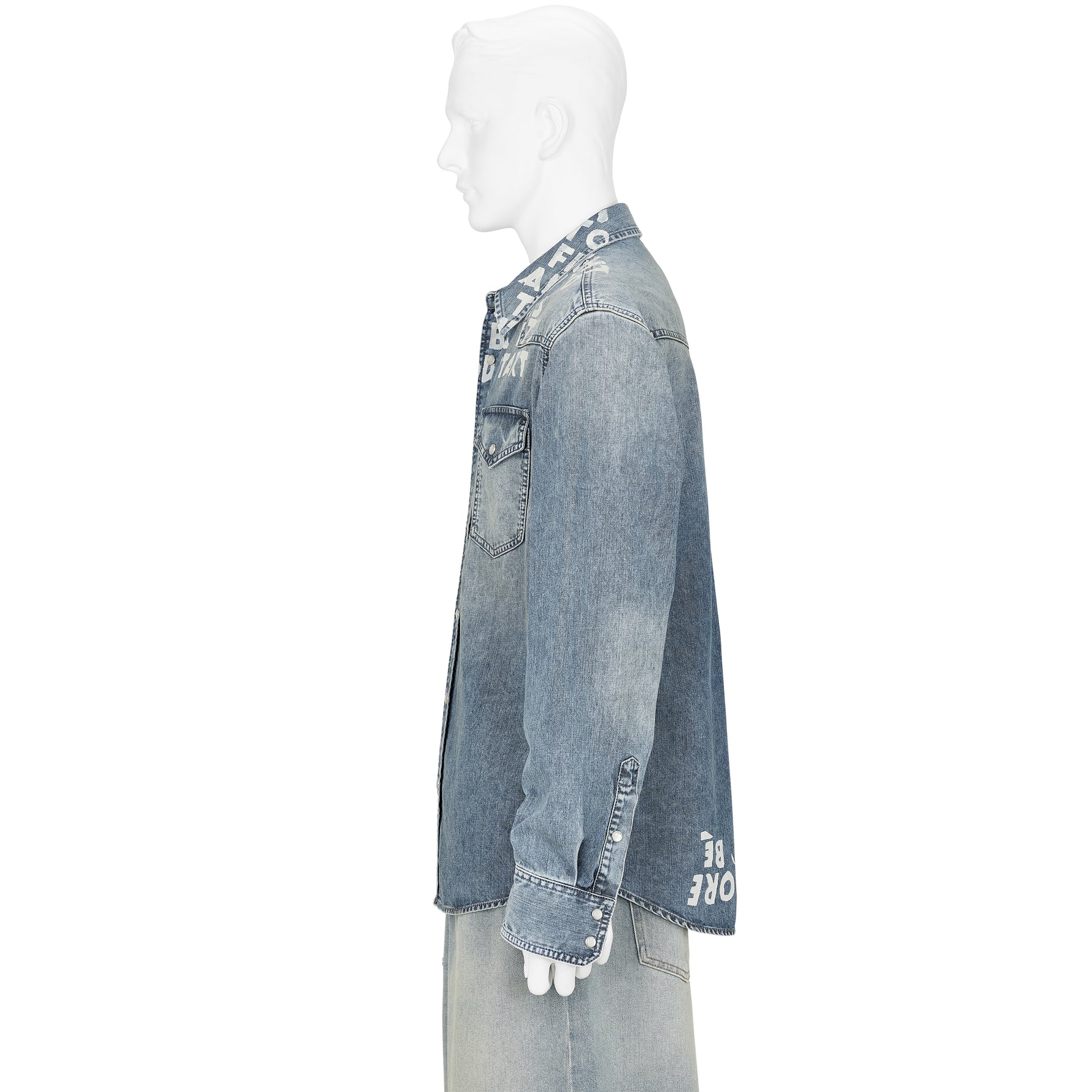 DENIM WESTERN SHIRT LIGHT BLUE