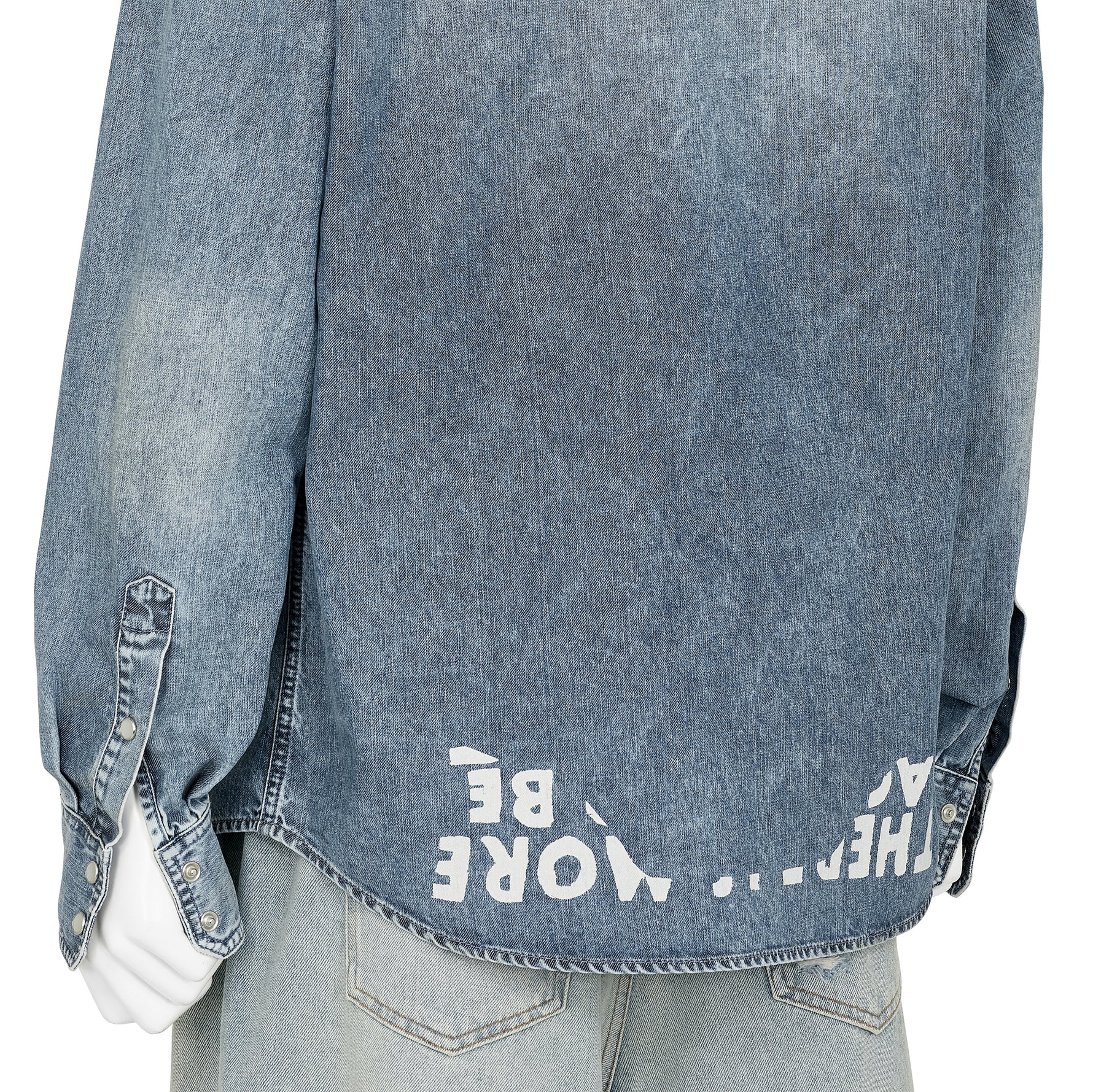 DENIM WESTERN SHIRT LIGHT BLUE