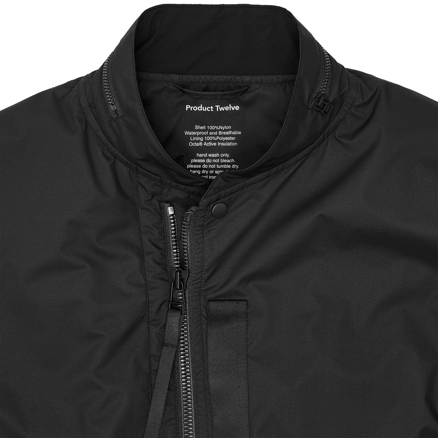 COLLABORATION LIGHTWEIGHT WARM SHELL JACKET WITH Octa® BLACK