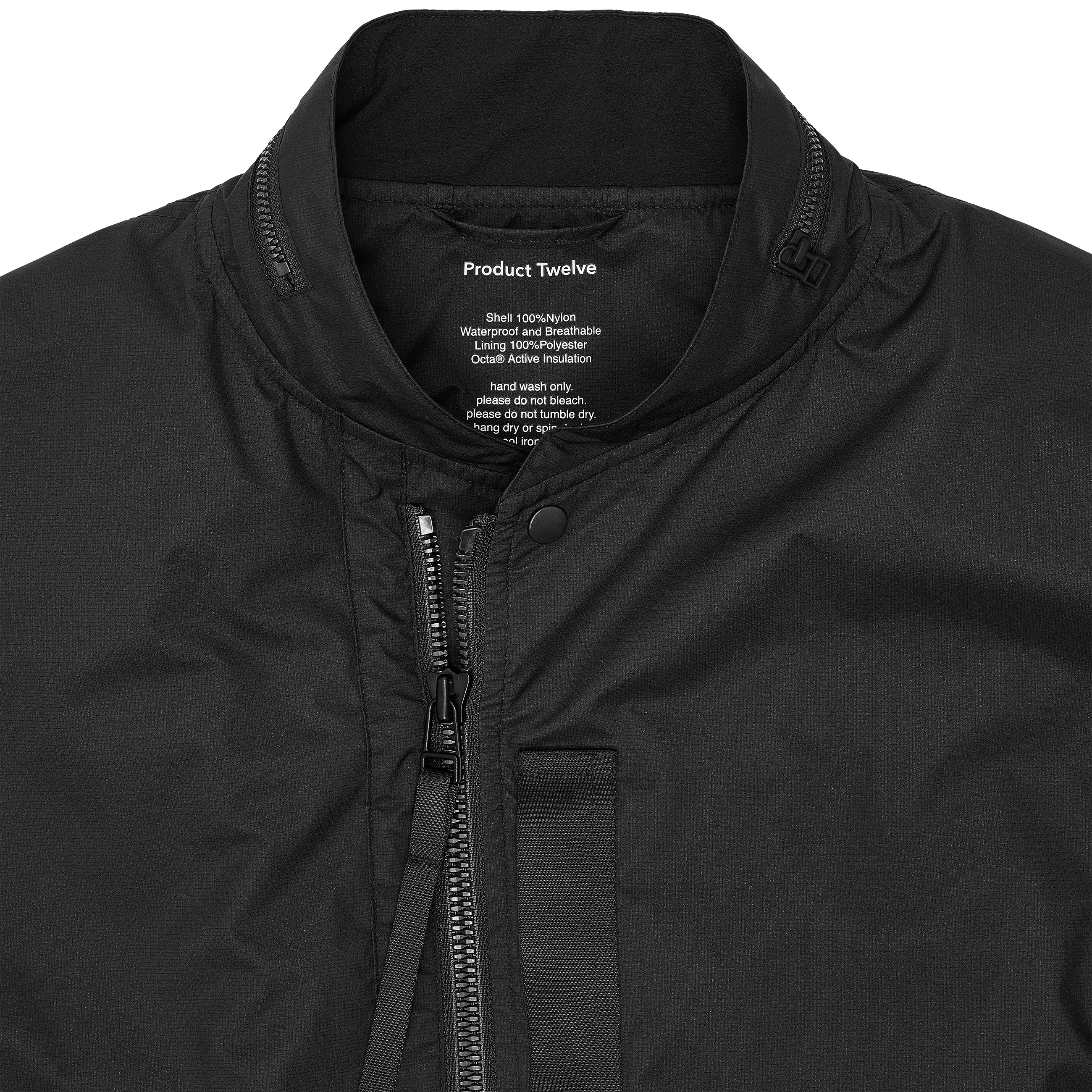 COLLABORATION LIGHTWEIGHT WARM SHELL JACKET WITH Octa® BLACK