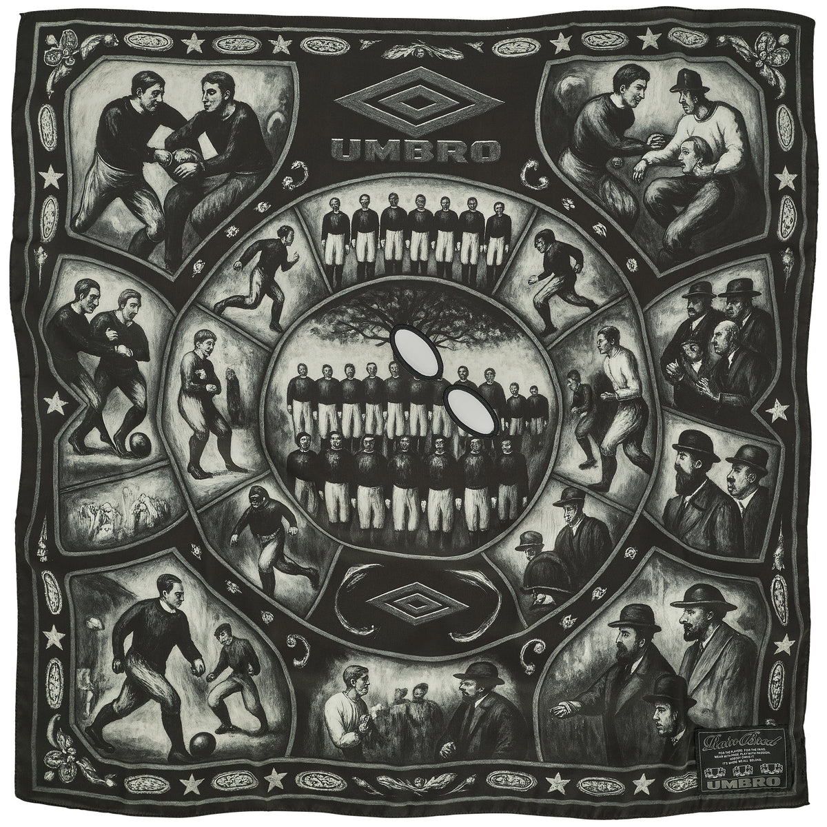 CROWD MASKED FOULARD BLACK