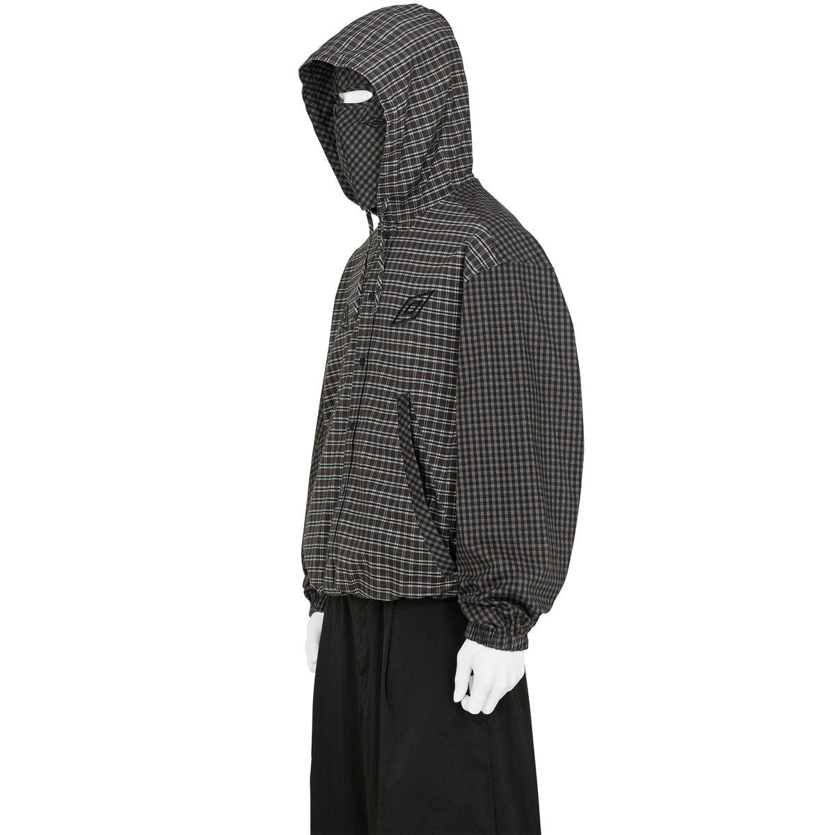 DOUBLE PLAID OVERSHIRT BROWN