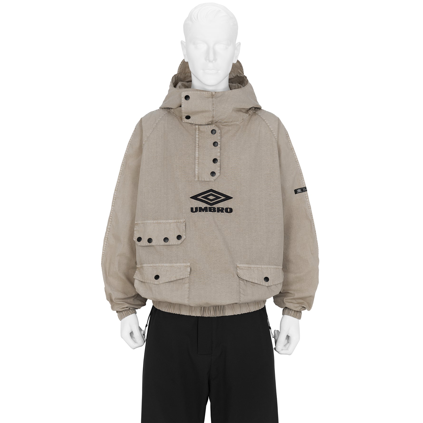 FADED SMOCK ANORAK GREIGE