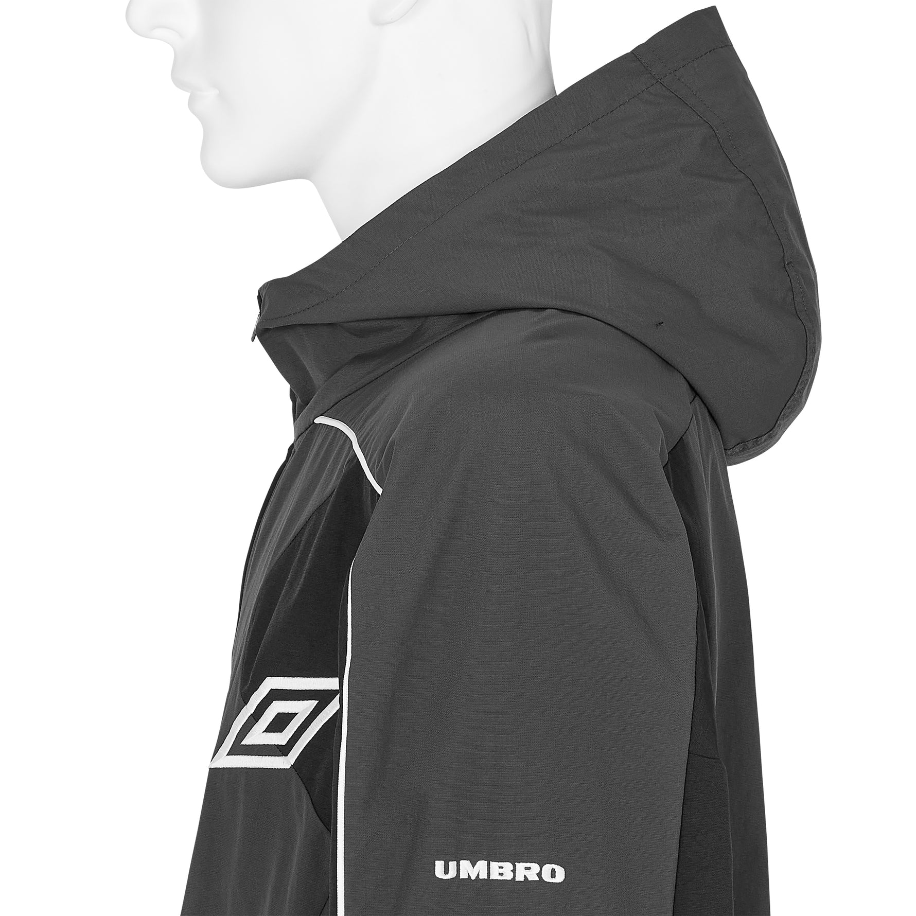 GUARDING MASKED TRACK JACKET BLACK GRAY