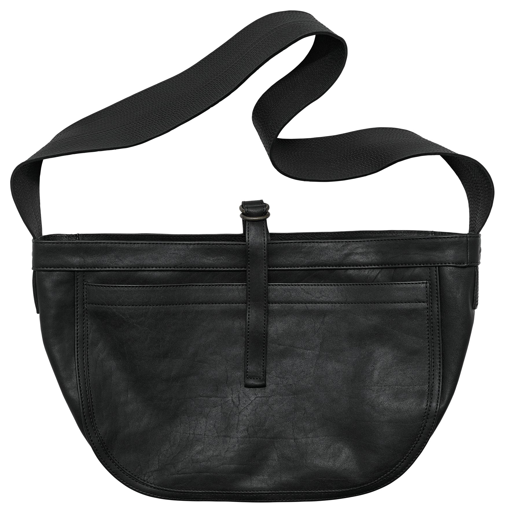 LEATHER NEWSBOY BAG SMALL ELIMINATOR SPECIAL VERSION BLACK