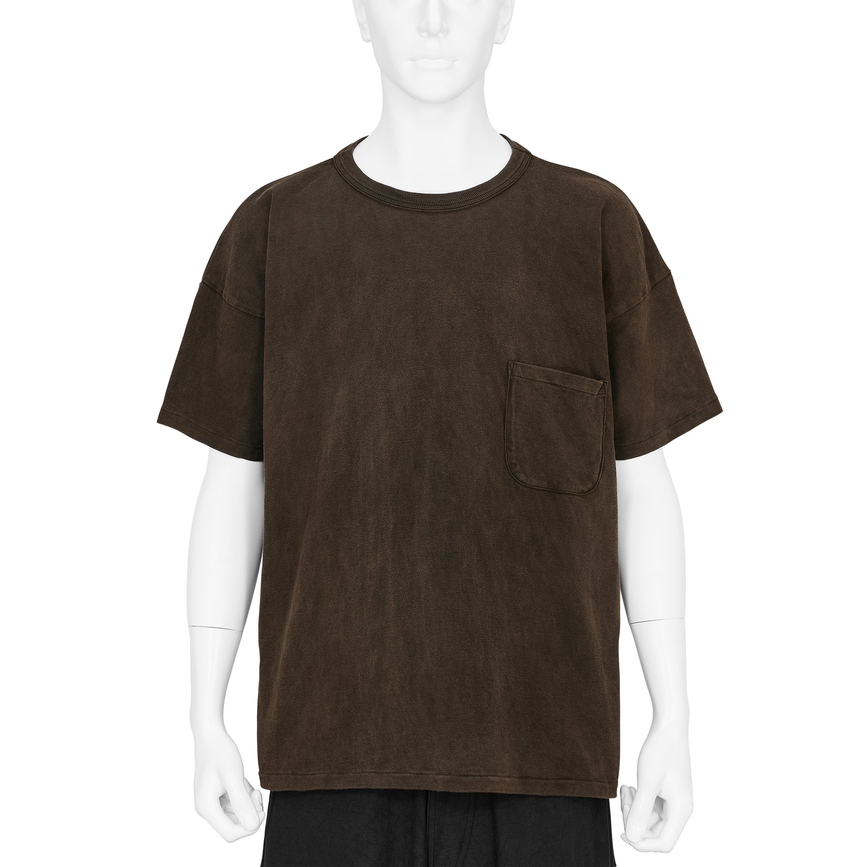 LOT.601 TEE SHIRT MUD DYED BROWN