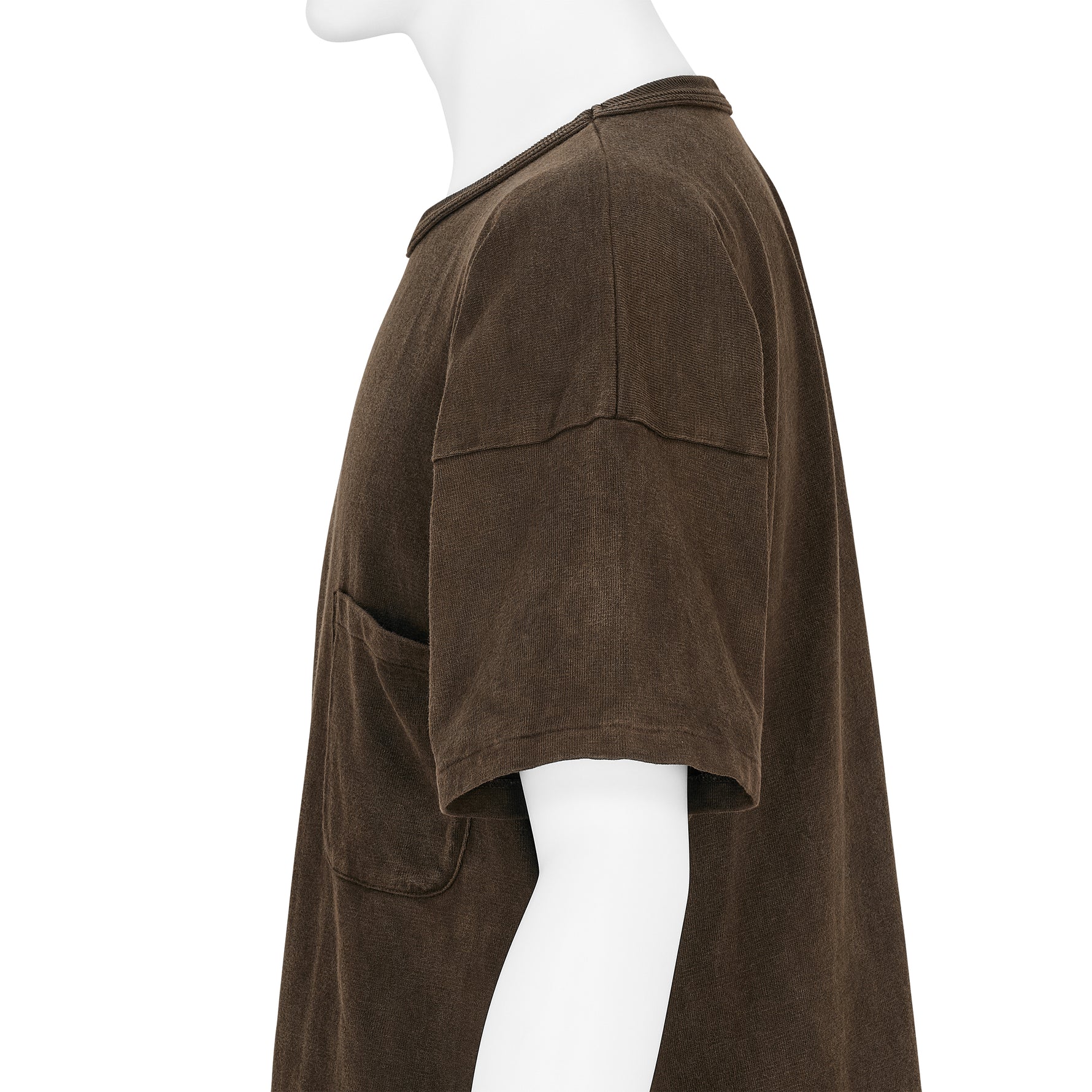 LOT.601 TEE SHIRT MUD DYED BROWN