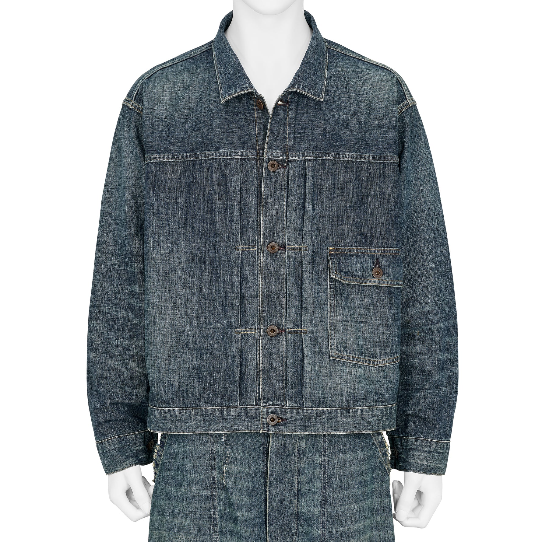 LOT.720 DAMAGED DENIM JACKET C.1930 DAMAGED INDIGO