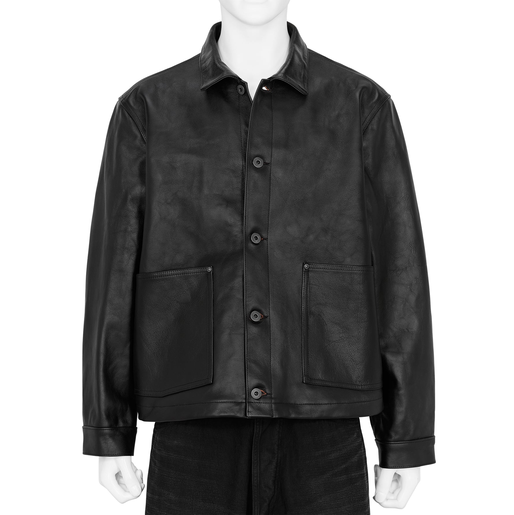 LOT.804 LEATHER JACKET C.1930'S BLACK