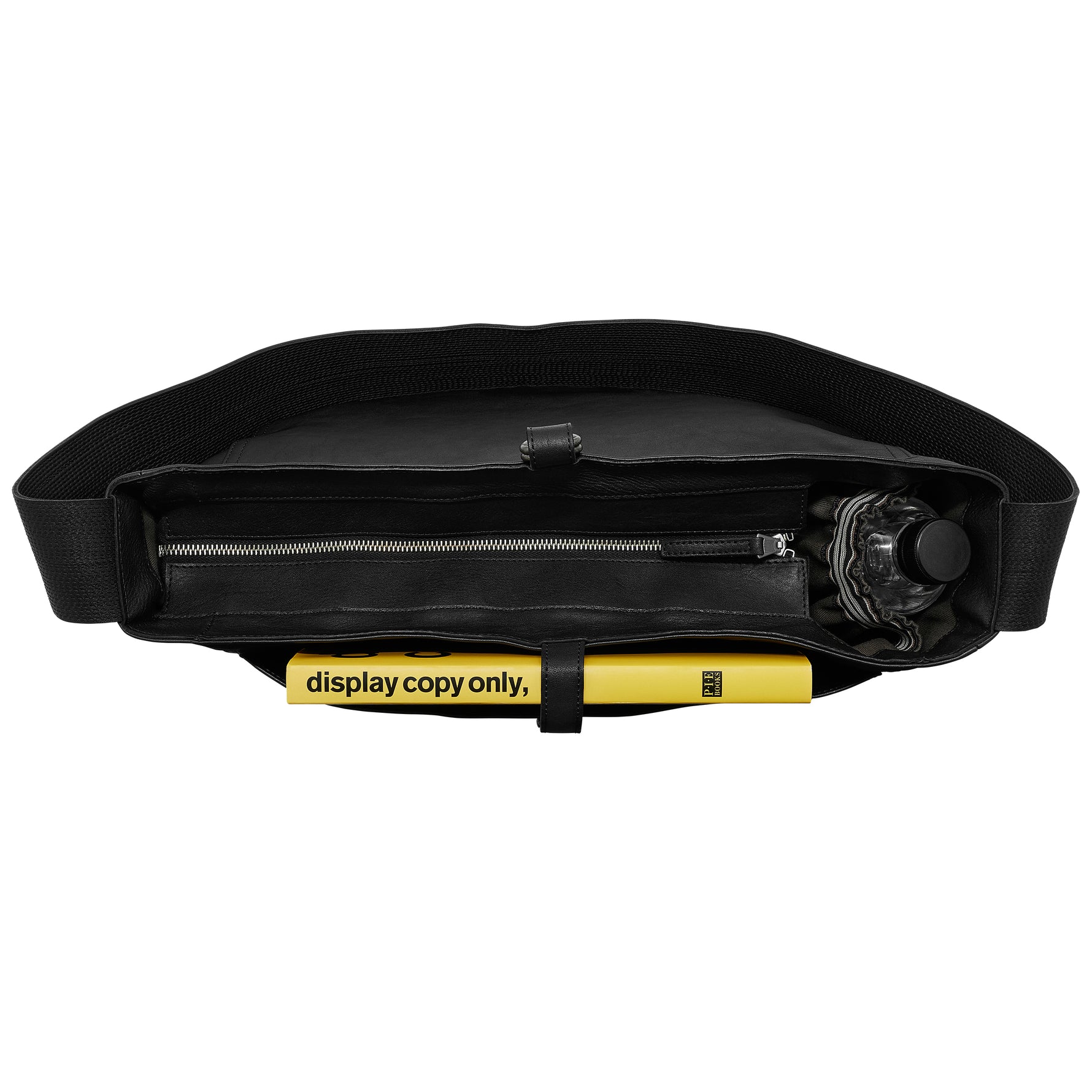 LEATHER NEWSBOY BAG SMALL ELIMINATOR SPECIAL VERSION BLACK