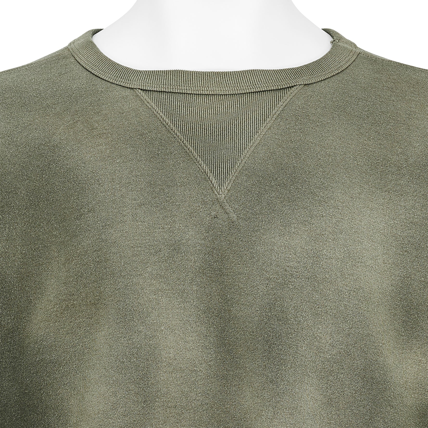 LOT.603 SWEAT SHIRT BLEACHED DEEP GREEN