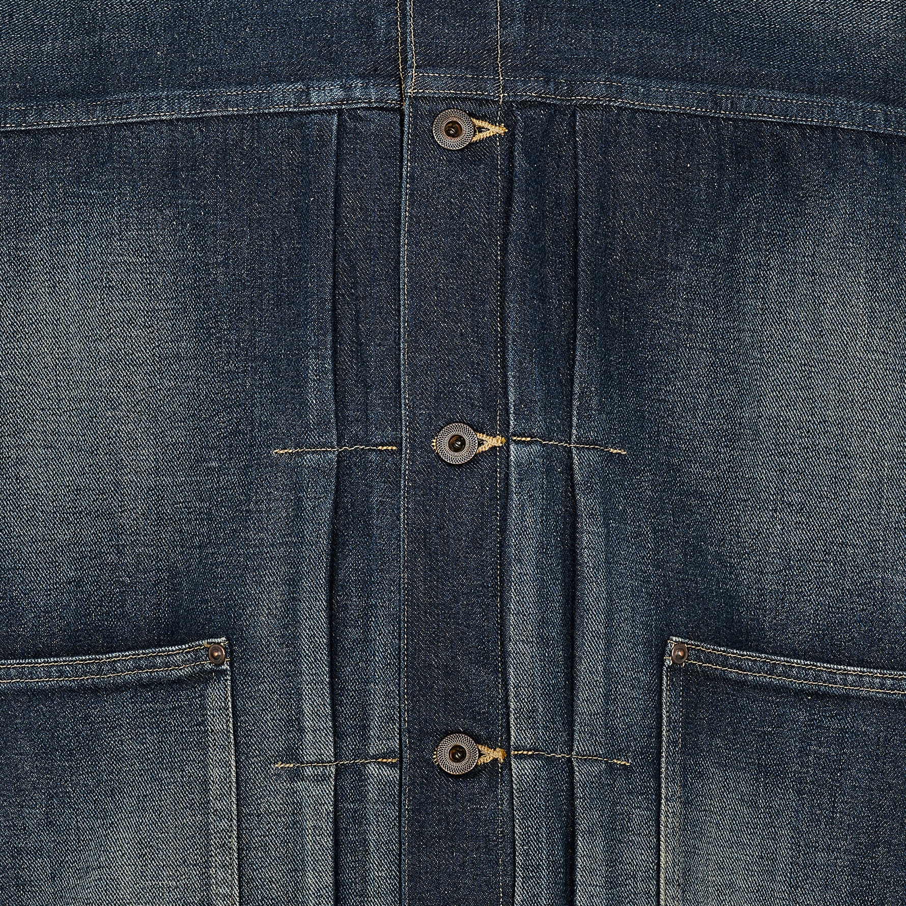LOT.714 DENIM JACKET SIDE PANEL DAMAGED INDIGO
