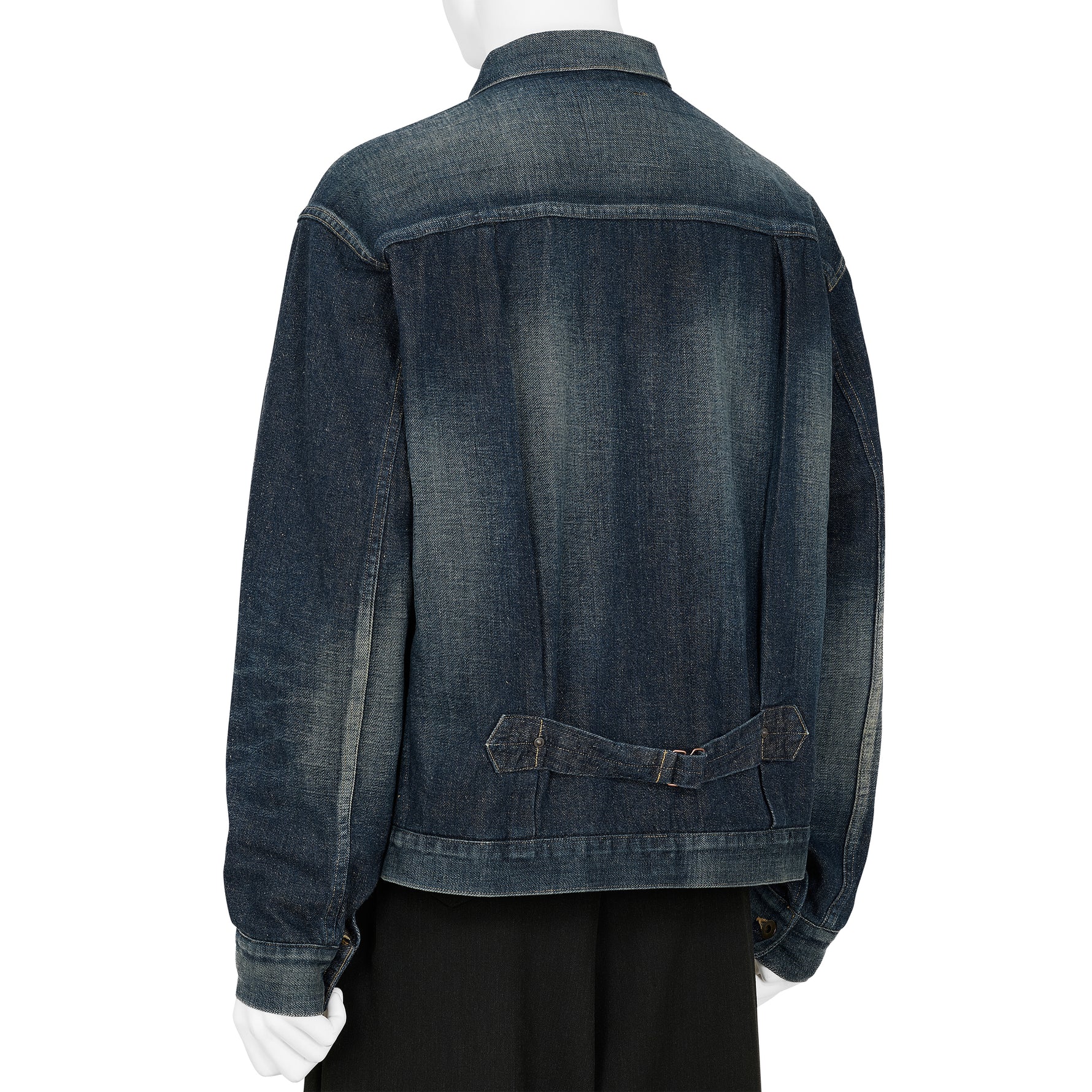 LOT.714 DENIM JACKET SIDE PANEL DAMAGED INDIGO