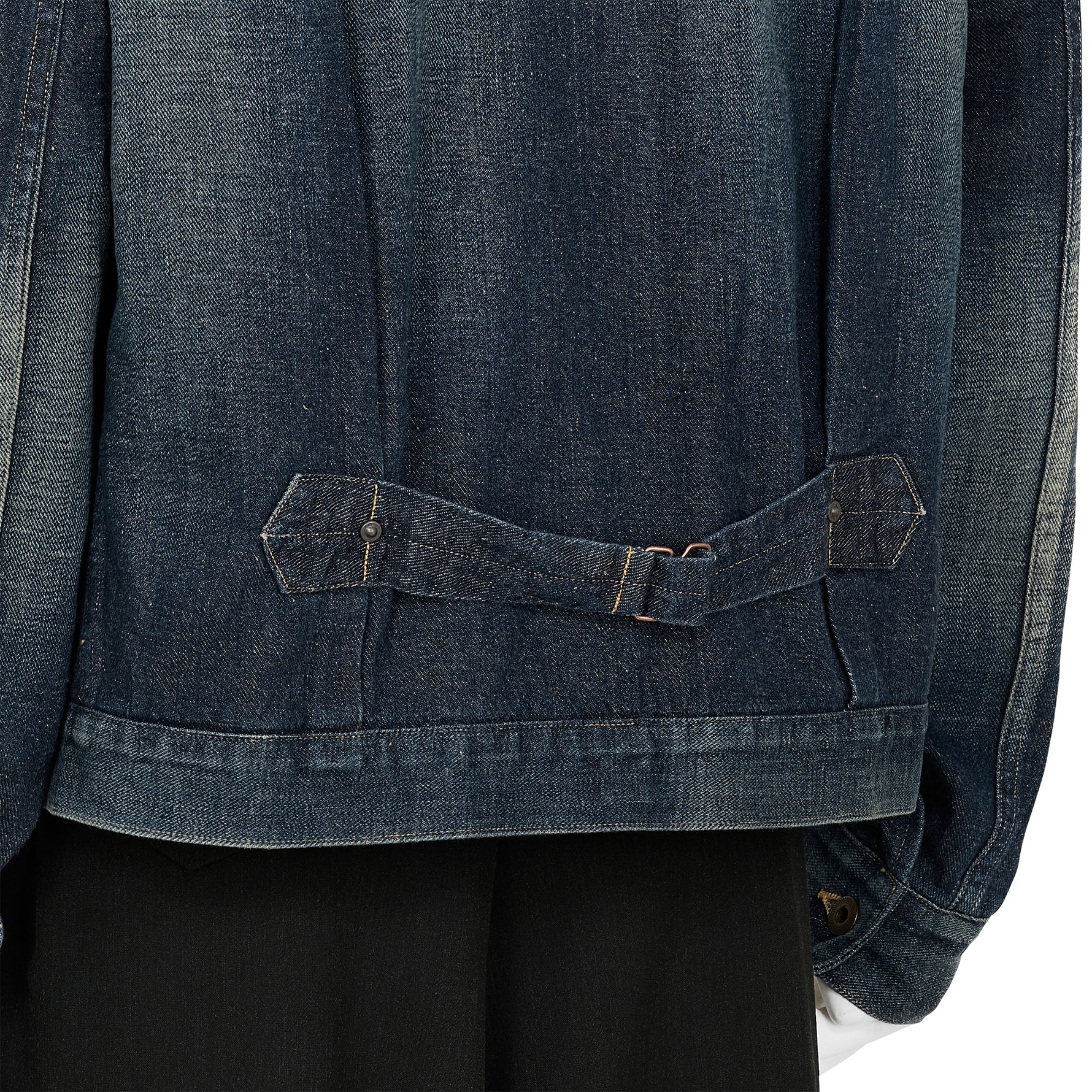 LOT.714 DENIM JACKET SIDE PANEL DAMAGED INDIGO
