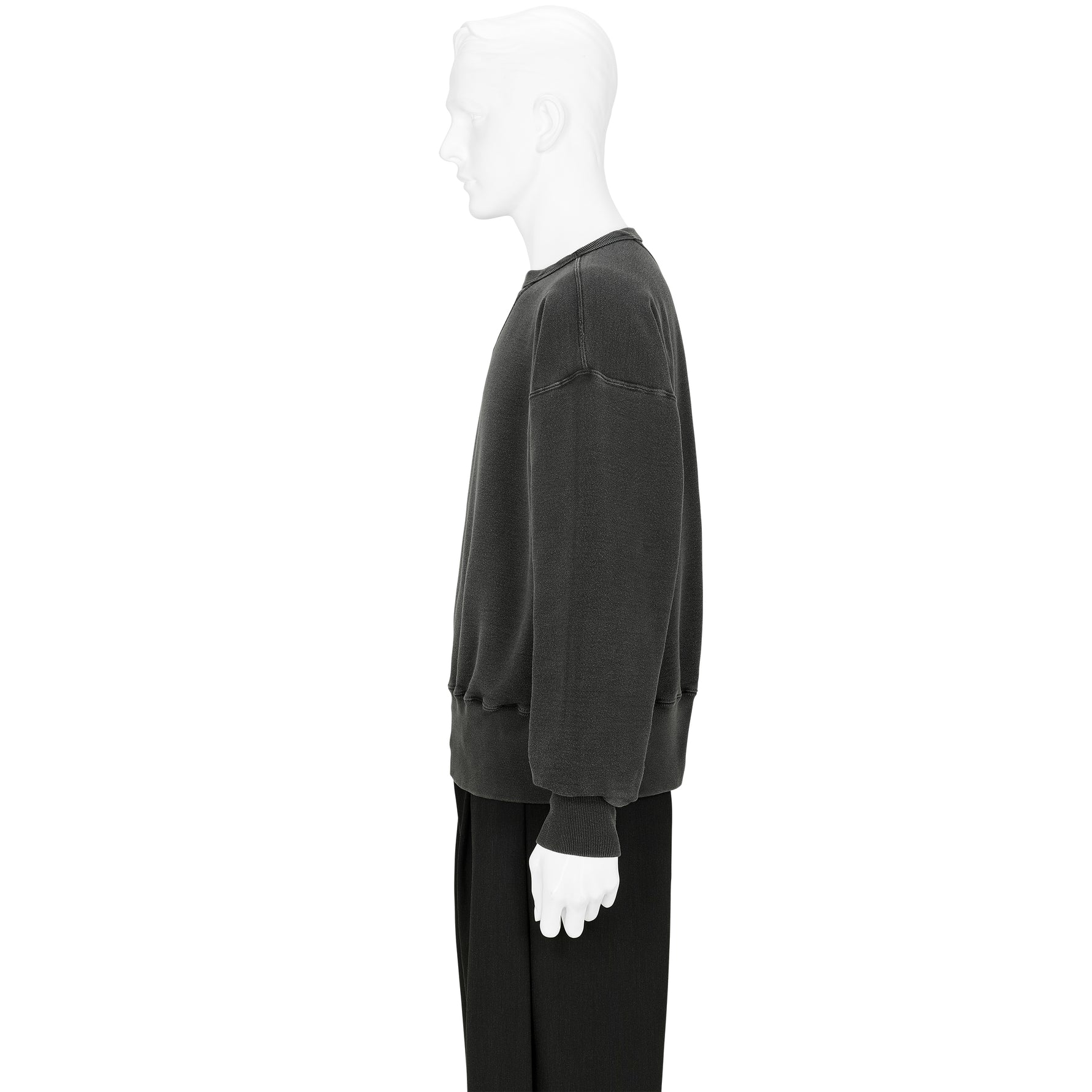 LOT.603 SWEAT SHIRT SUMI DYED BLACK