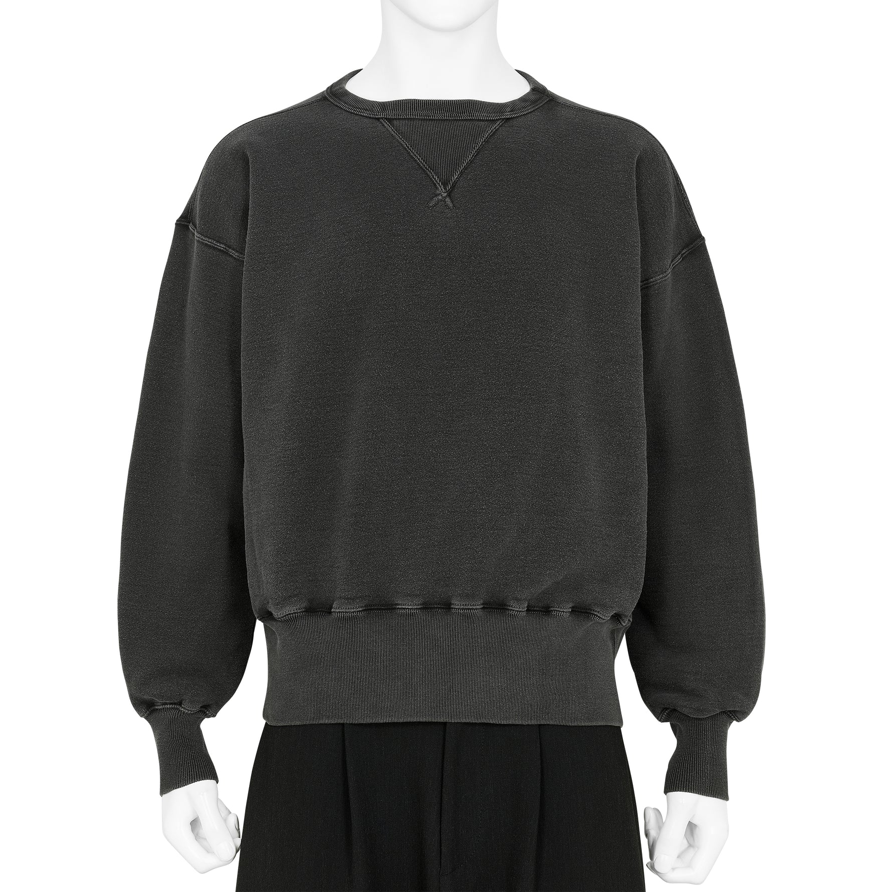LOT.603 SWEAT SHIRT SUMI DYED BLACK