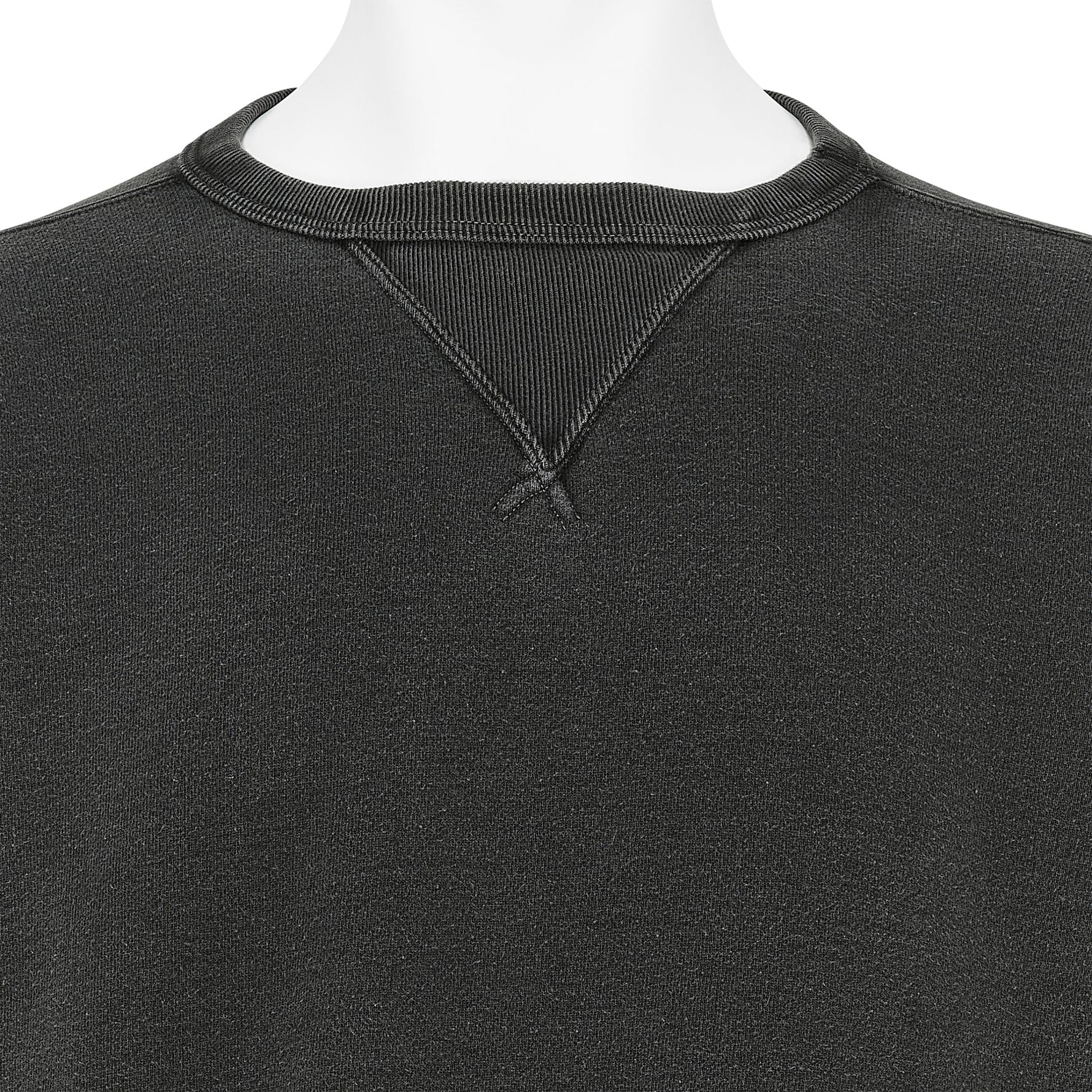 LOT.603 SWEAT SHIRT SUMI DYED BLACK