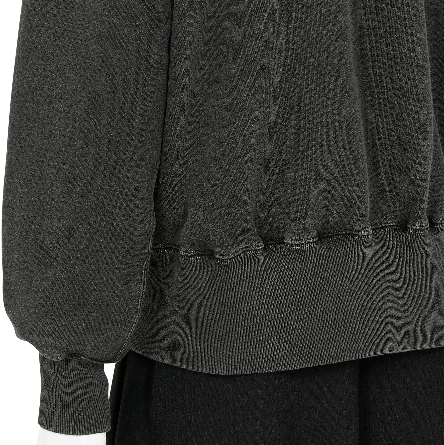 LOT.603 SWEAT SHIRT SUMI DYED BLACK