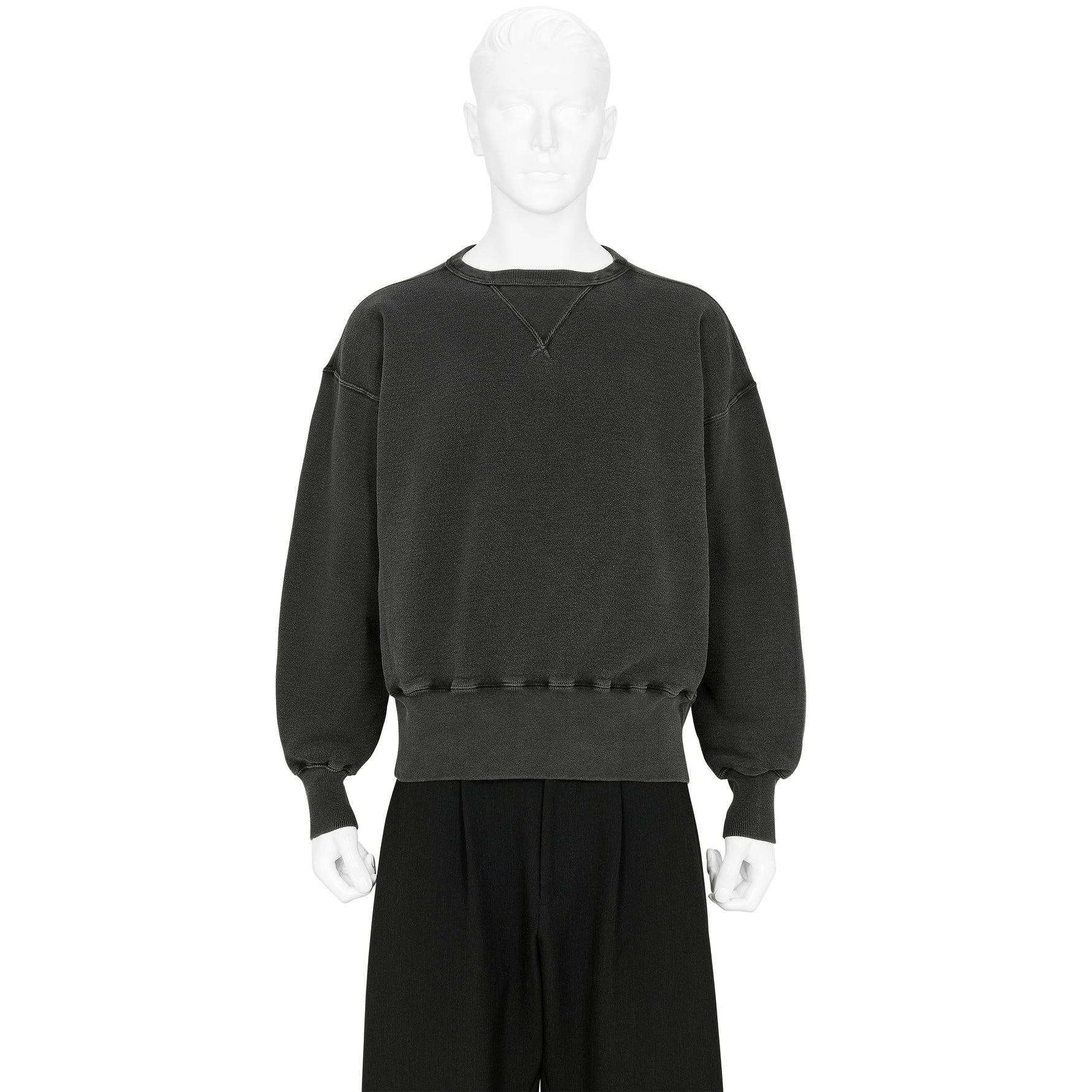 LOT.603 SWEAT SHIRT SUMI DYED BLACK